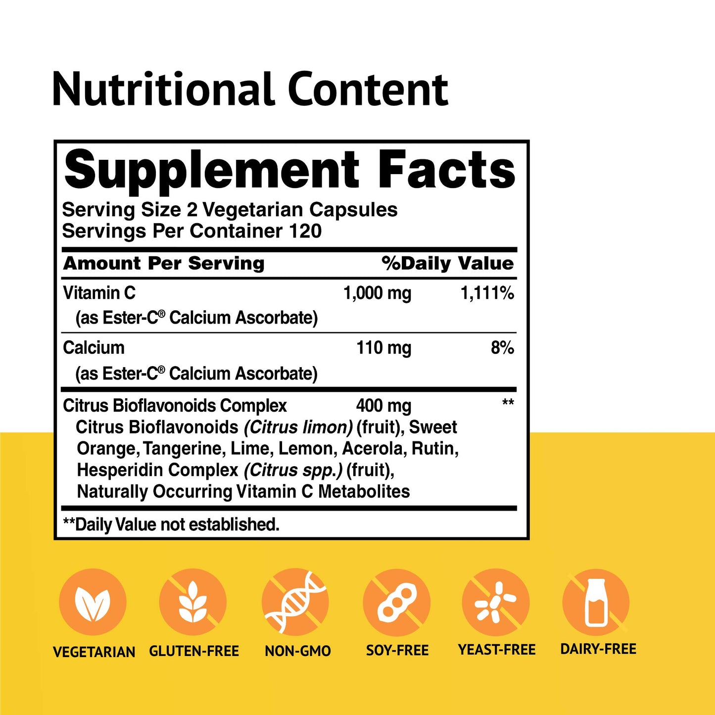 American Health Ester-C with Citrus Bioflavonoids Vitamin C Capsules, 240 Count