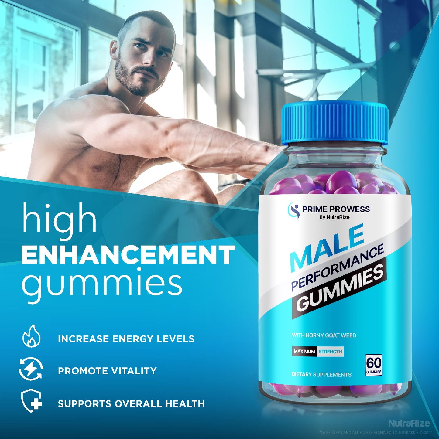 NutraRize Prime Prowess Gummies 120 Gummies