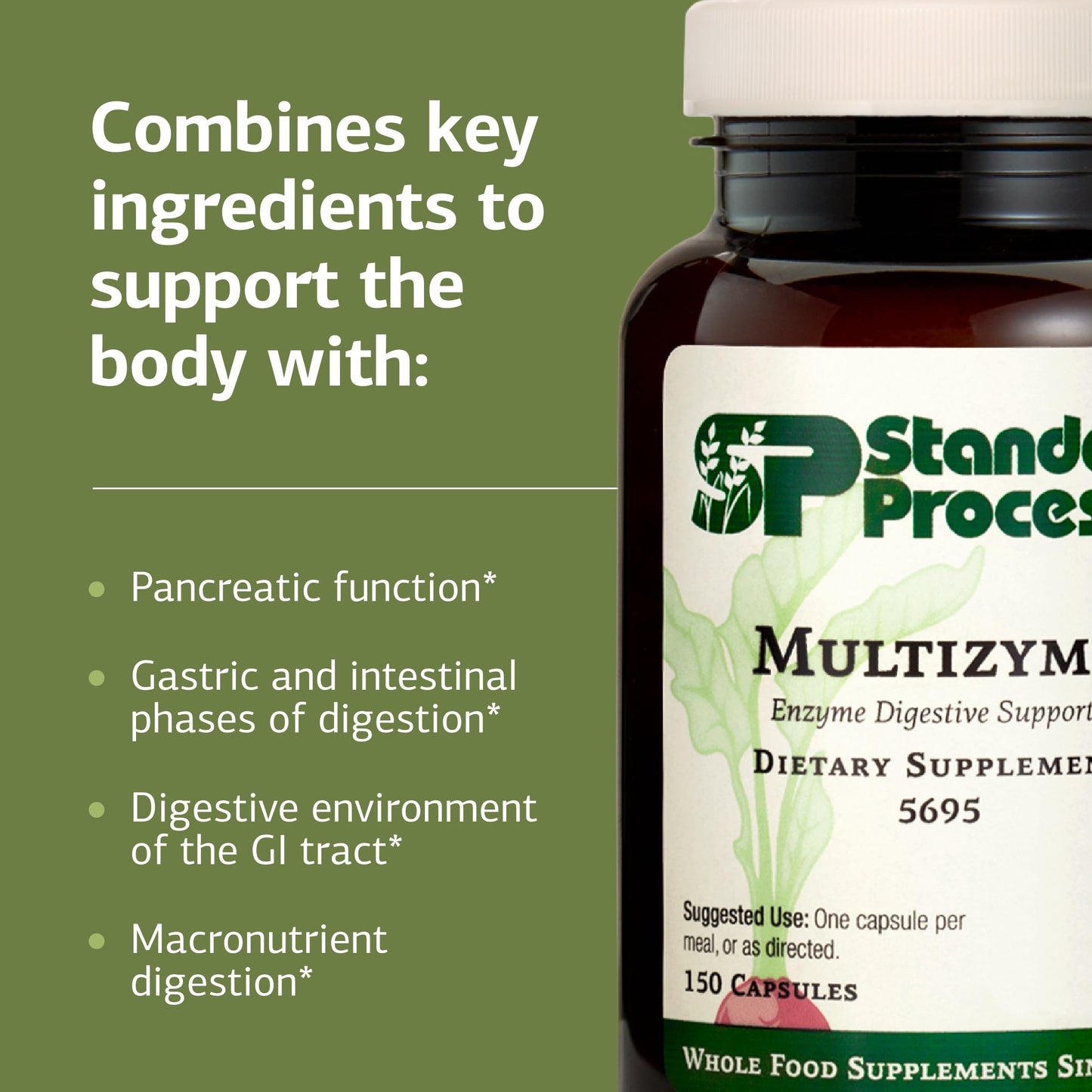 Standard Process Inc. Multizyme Capsules 150