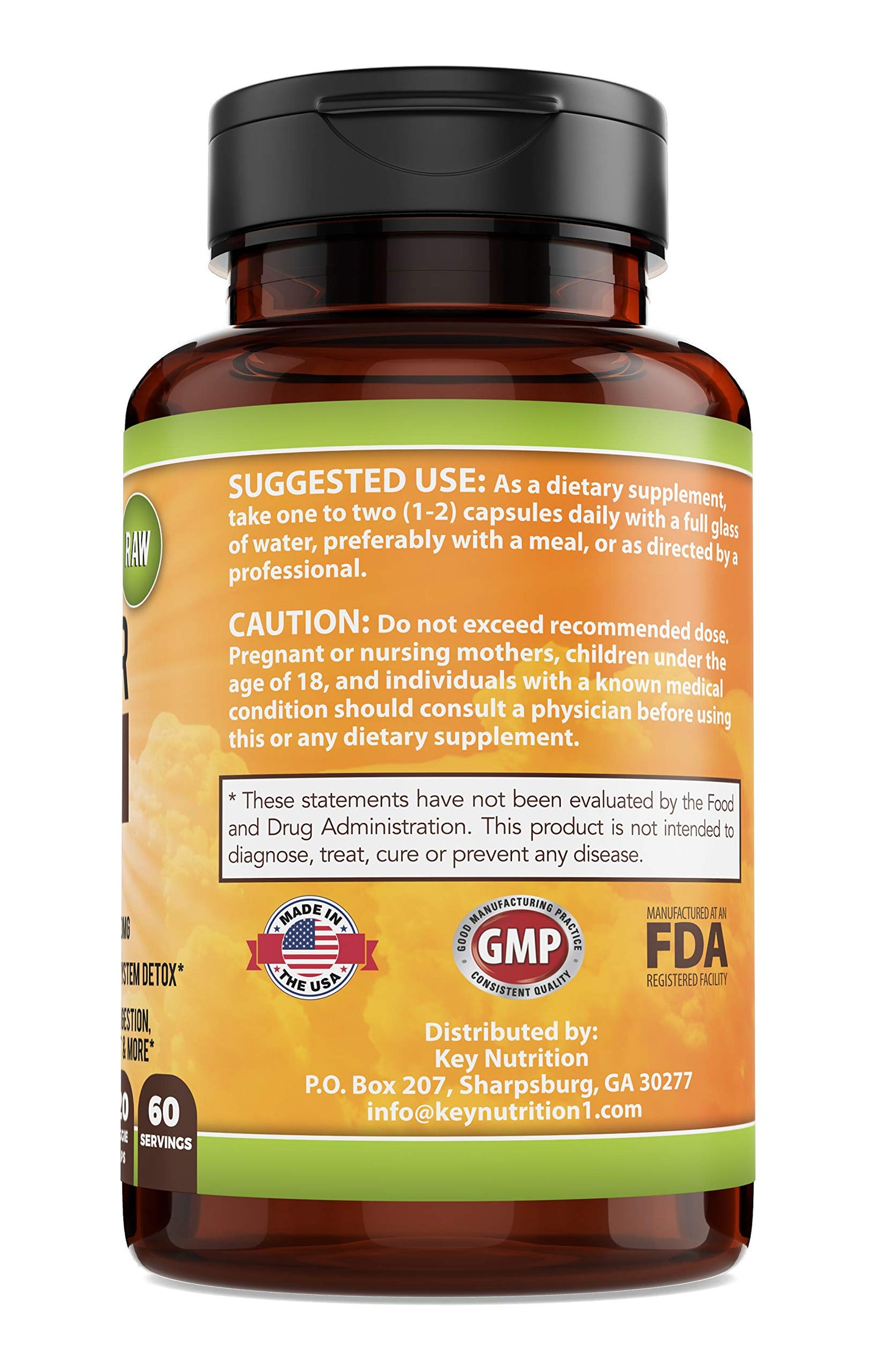 Key Nutrition Apple Cider Vinegar Capsules 120 Count