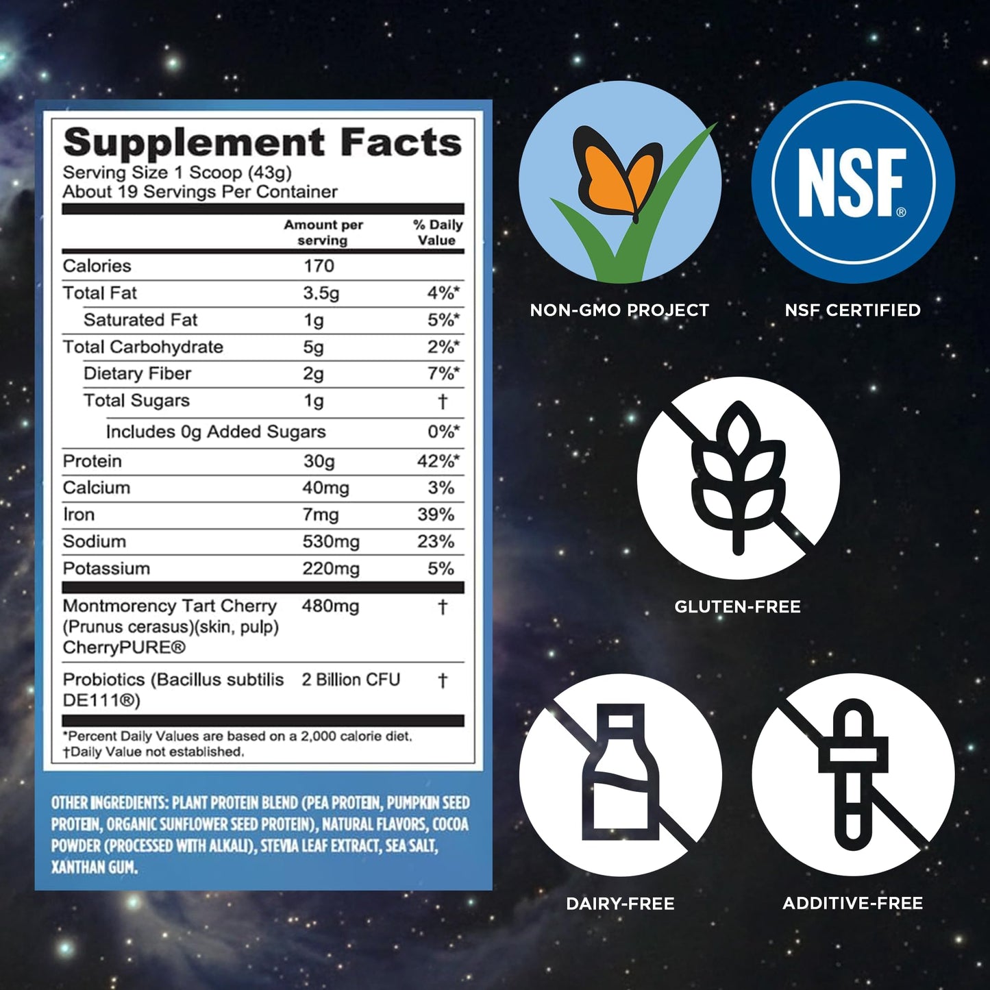 Vega Protein + Recovery Powder, Mocha, 28.6 oz