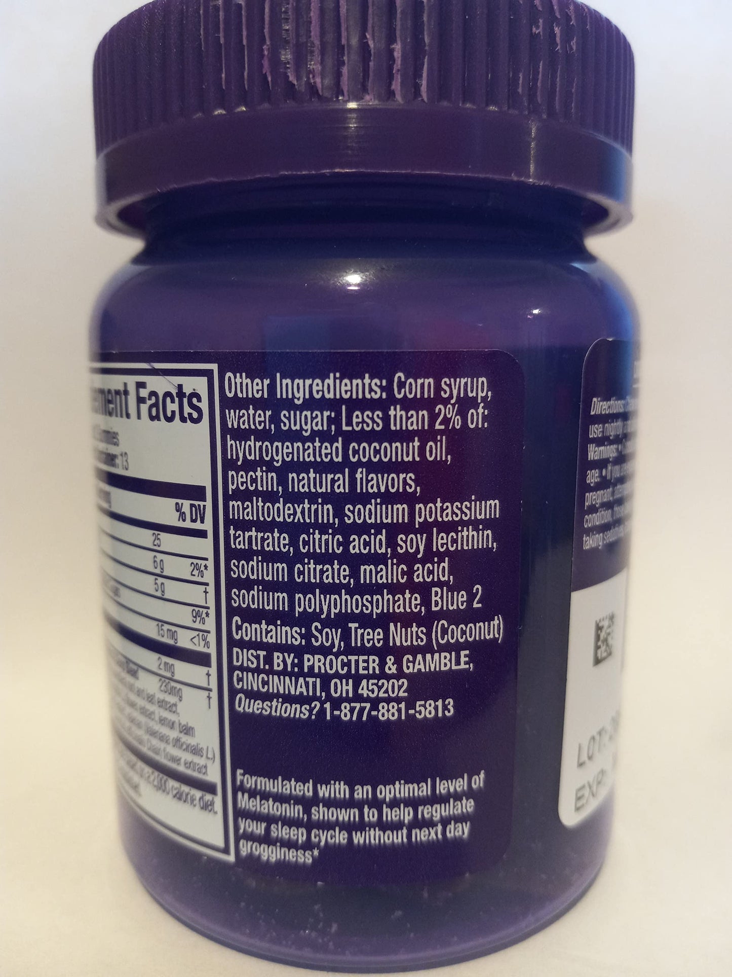 Vicks ZzzQuil Pure Zzzs Sleep + DE-Stress Melatonin + Ashwagandha Gummy, 26 Gummies