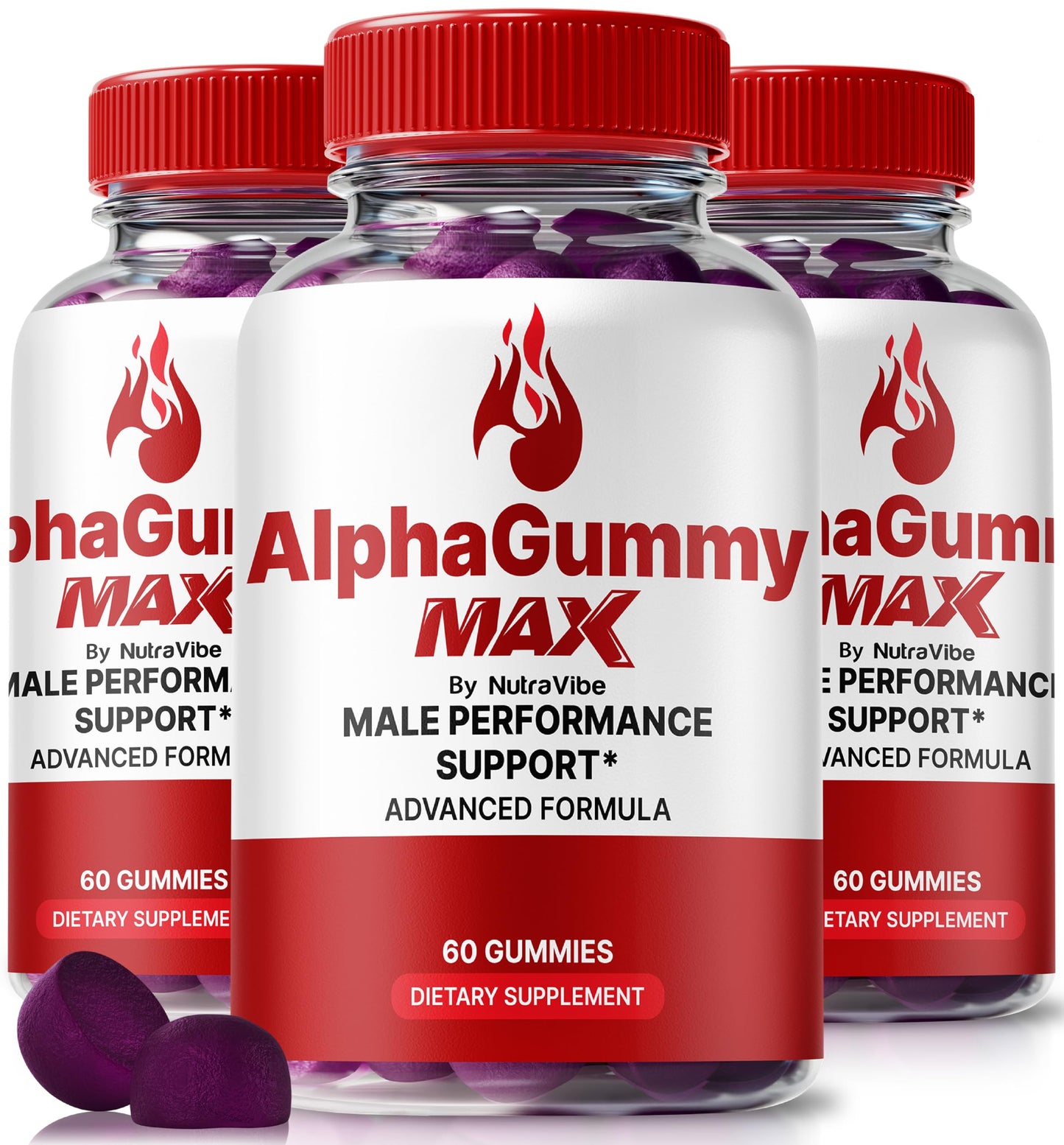 NutraVibe Alpha Gummy Max for Men Gummy 180 Gummies