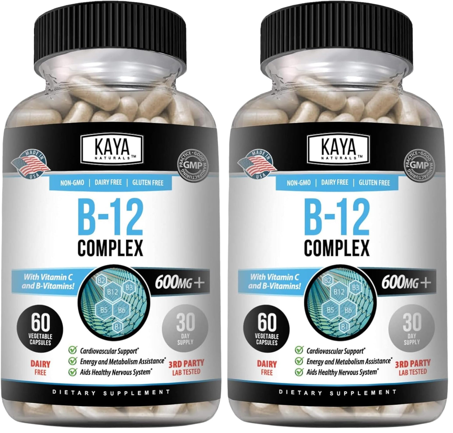 Kaya Naturals B-12 Complex Capsules 120