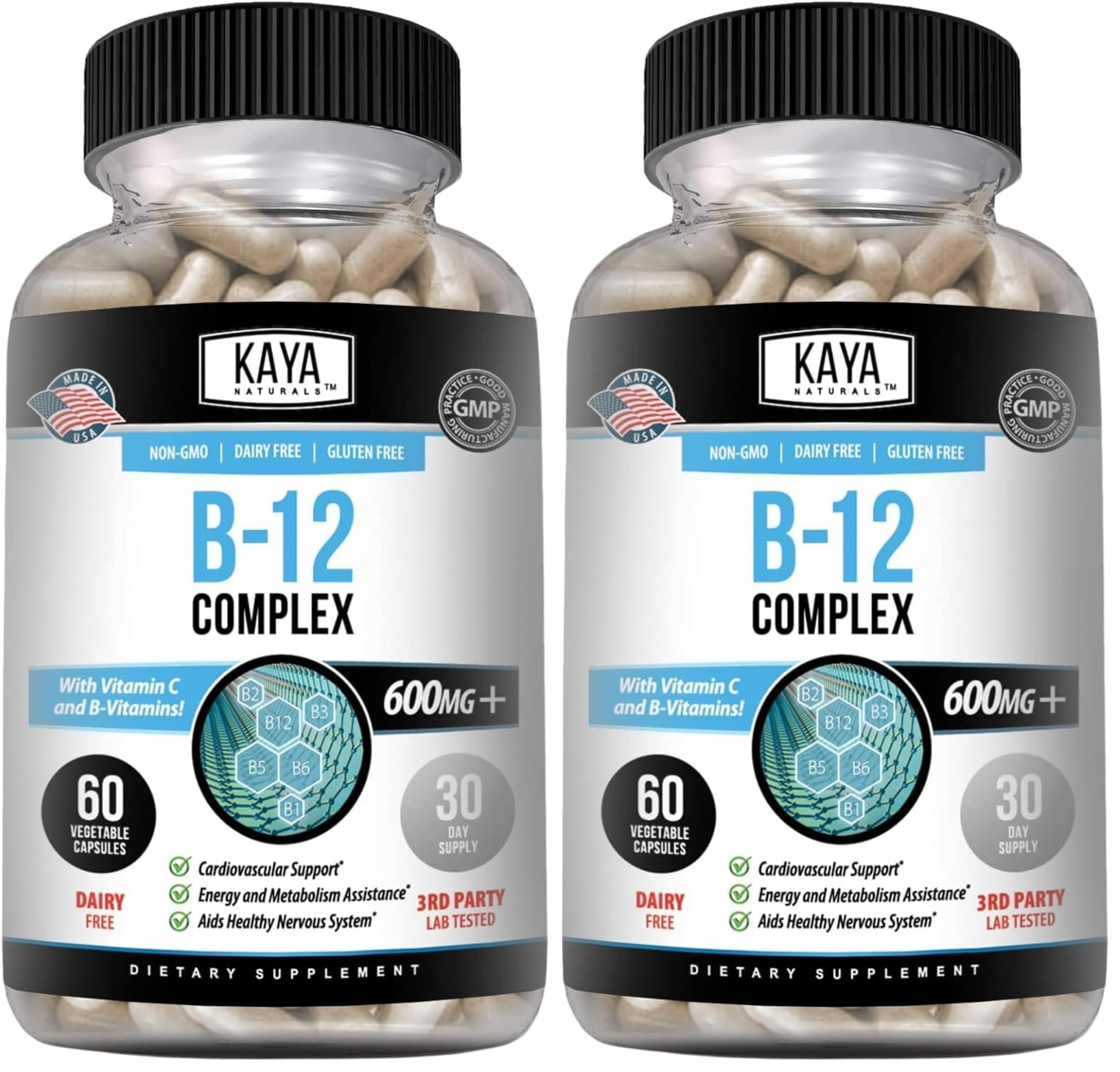 Kaya Naturals B-12 Complex Capsules 120