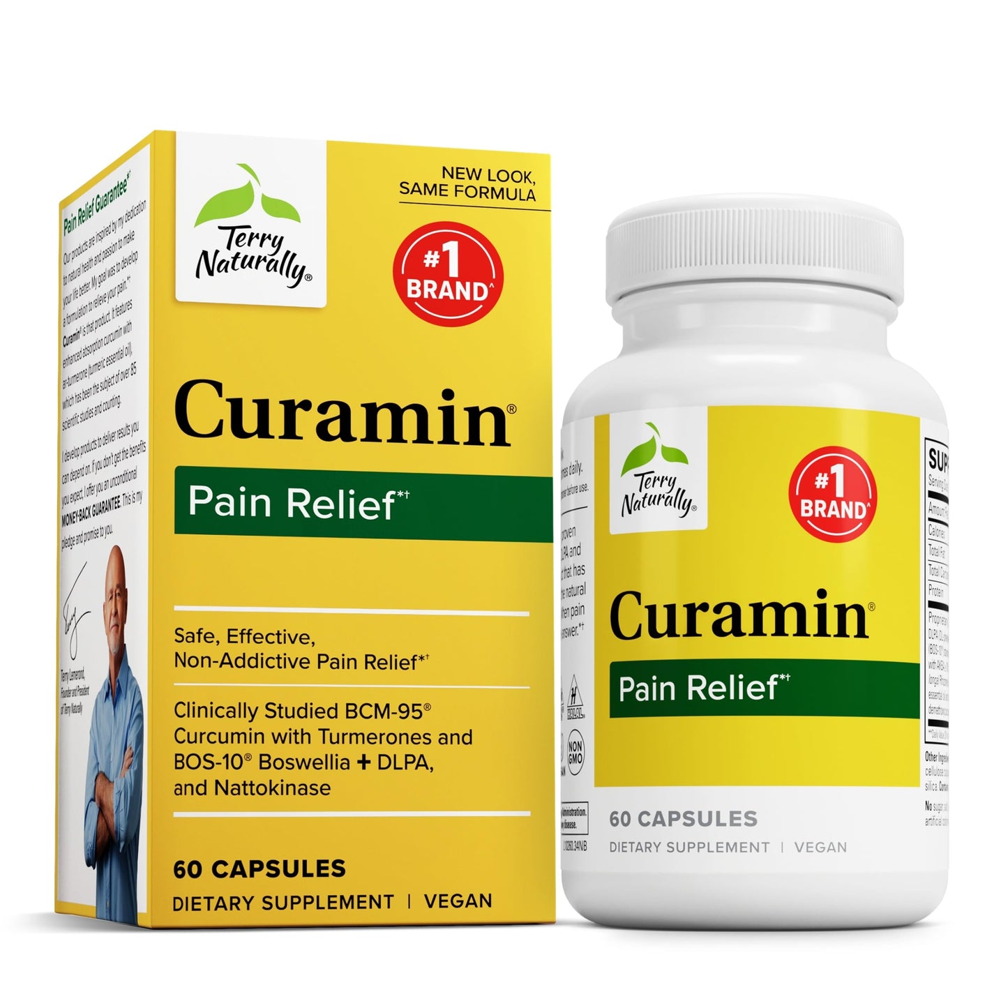 Terry Naturally Curamin Curcumin Supplement for Circulation & Endorphin Support - Support for Occasional Discomfort - Aids Healthy Muscles, 60 Capsules