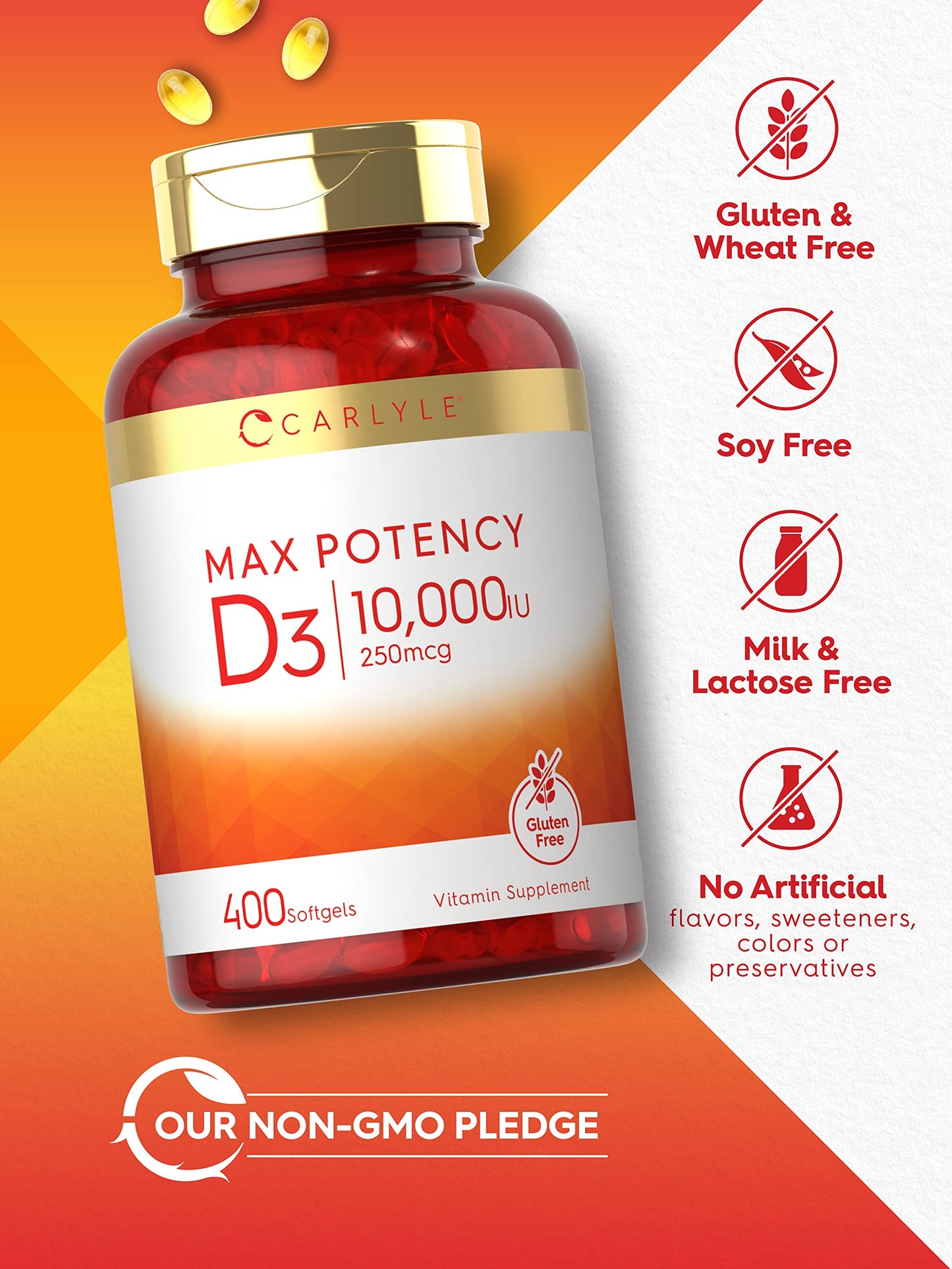 Carlyle Vitamin D 10000 IU Softgels 400
