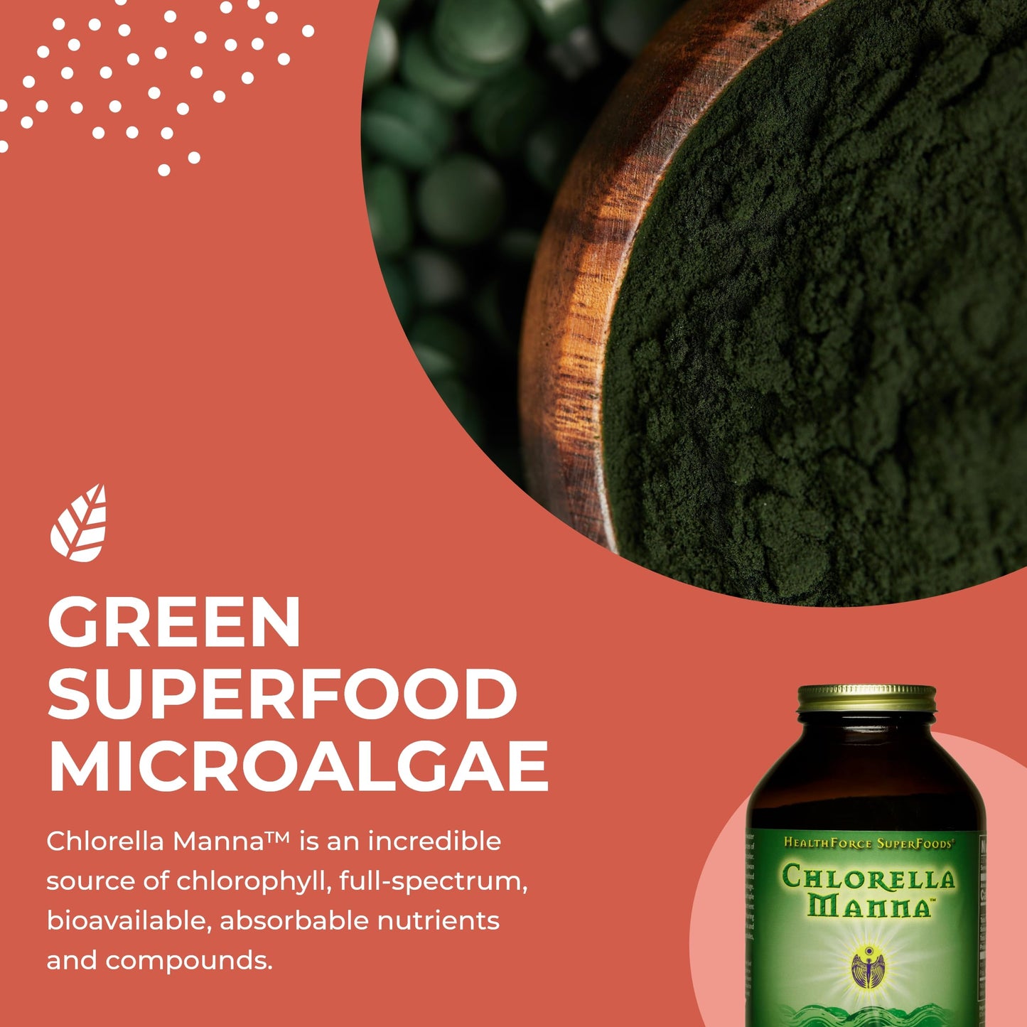 HealthForce SuperFoods Chlorella Manna Powder 350 g