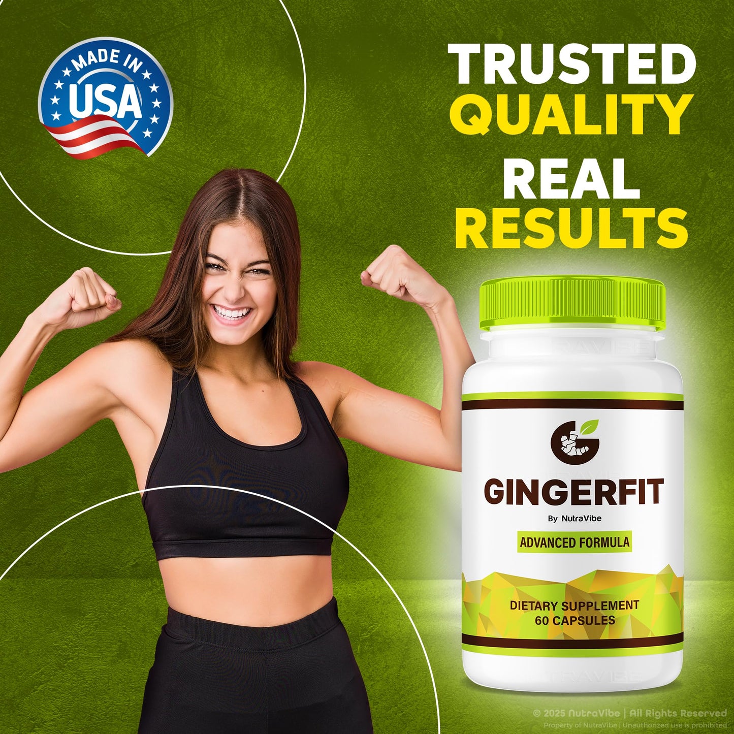 NutraVibe GingerFit Premium 120 Capsules