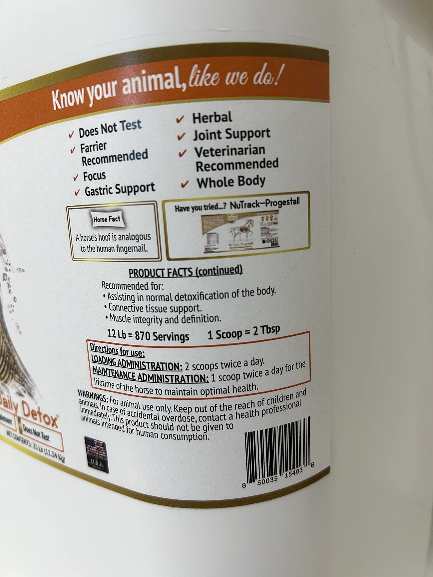 Animal Element Foundation Daily Detox Powder 25 lb