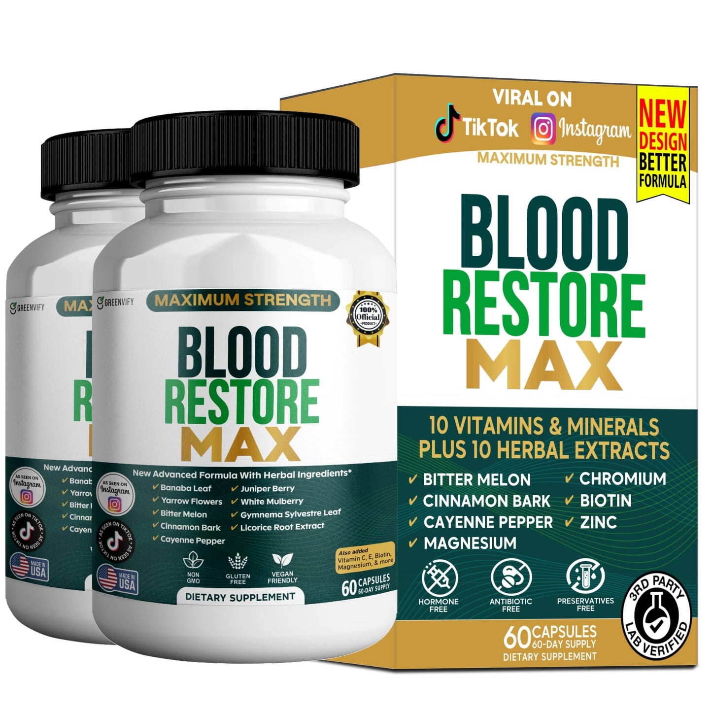 GREENVIFY Blood Restore Max Capsule 60 Count