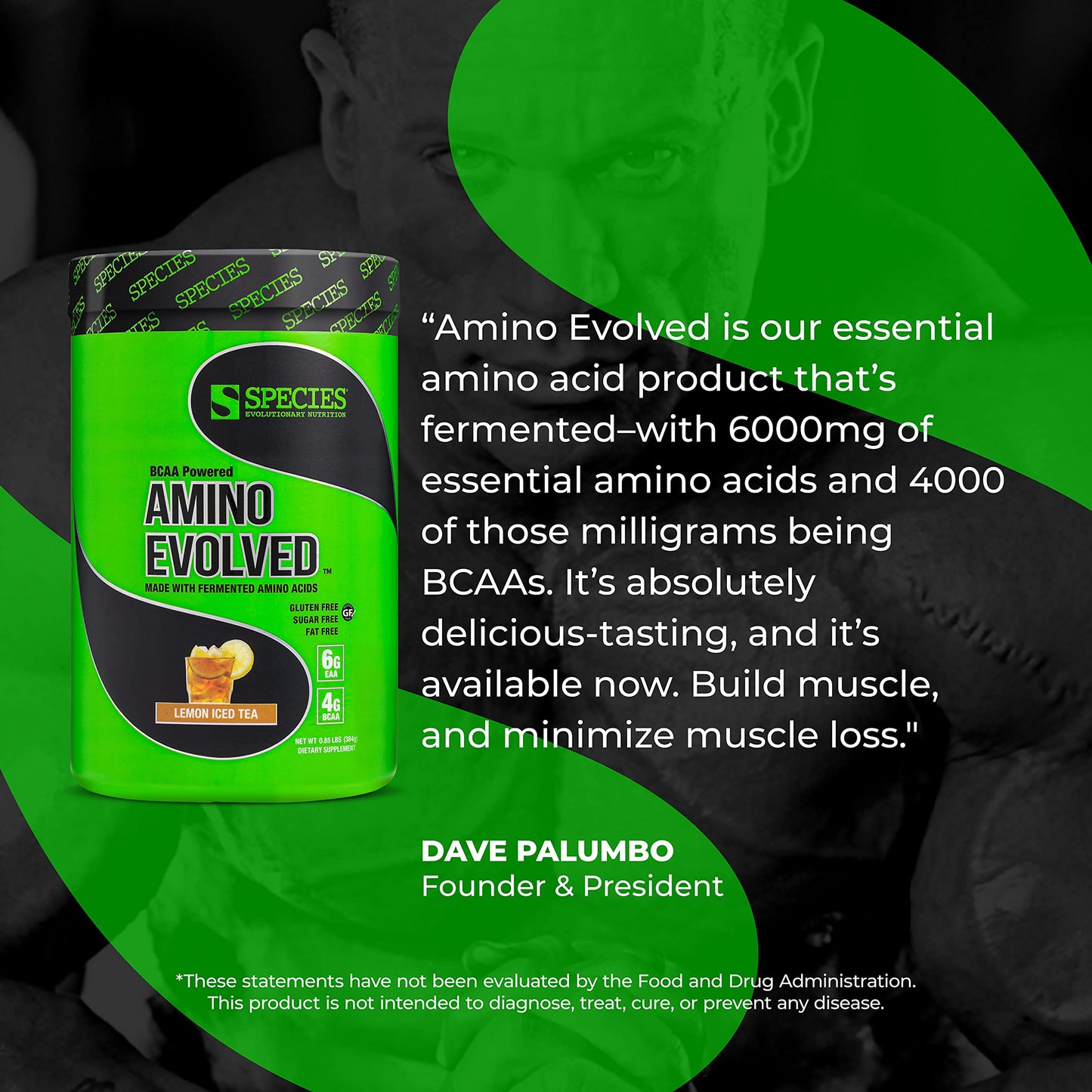 Species Nutrition Amino Evolved EAA & BCAA Powder, 13.54 Ounce