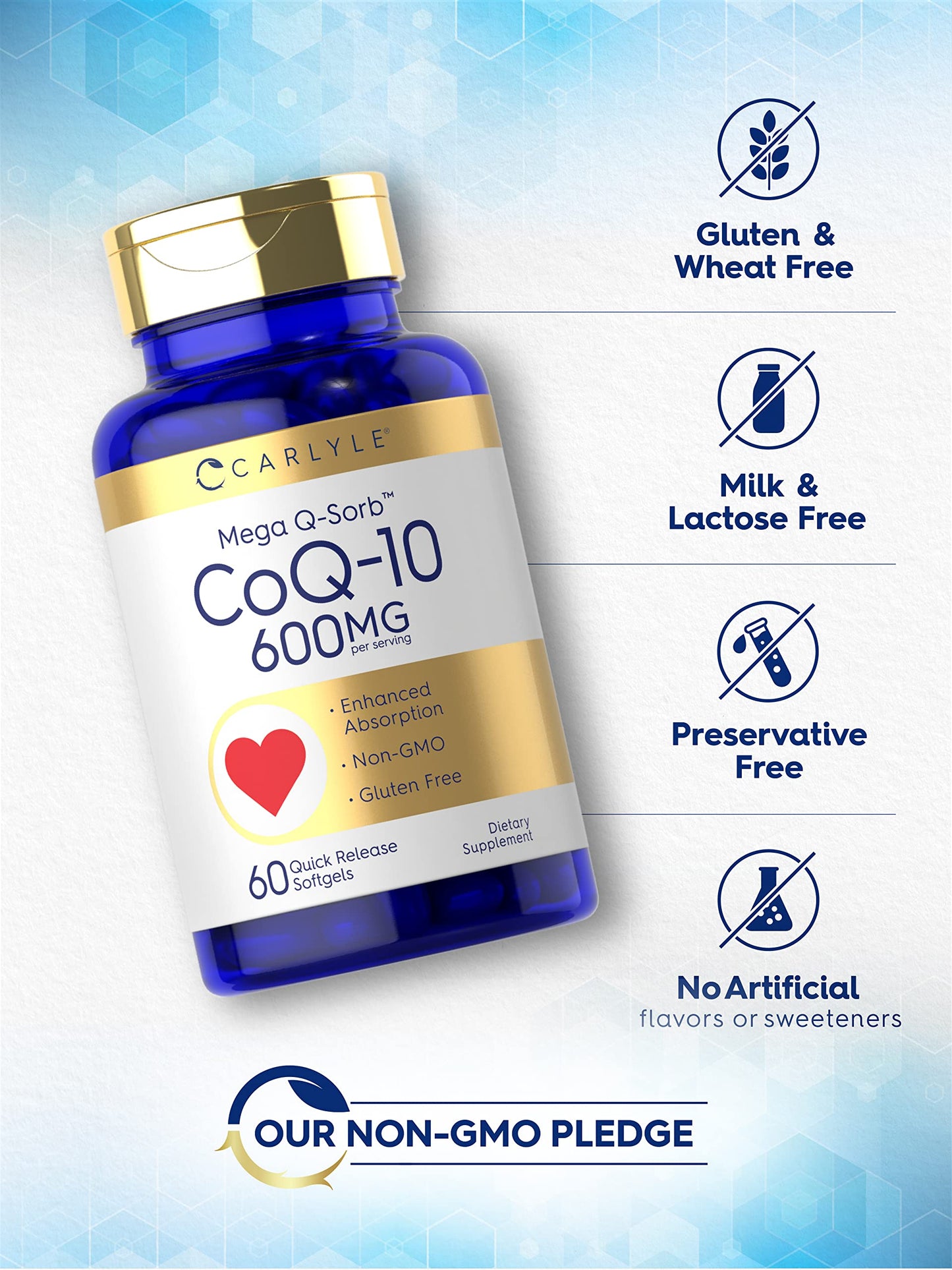 Carlyle CoQ10 600 mg Softgel 60 Count