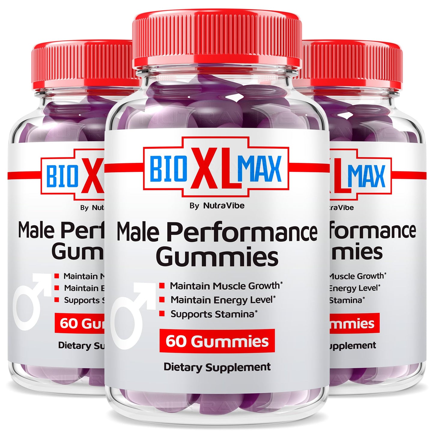 NutraVibe Bio XL Max Gummies, 180 Gummies