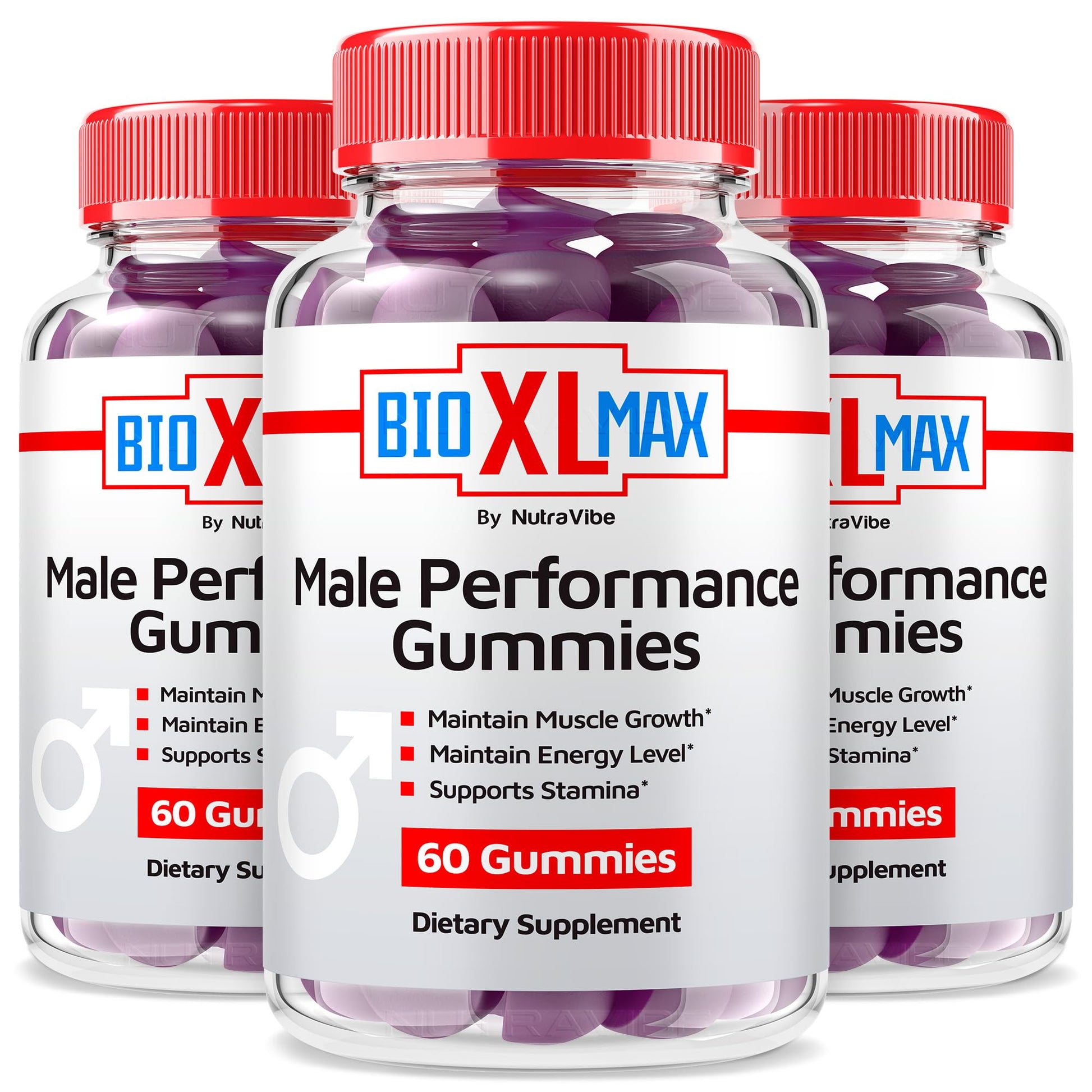NutraVibe Bio XL Max Gummies, 180 Gummies