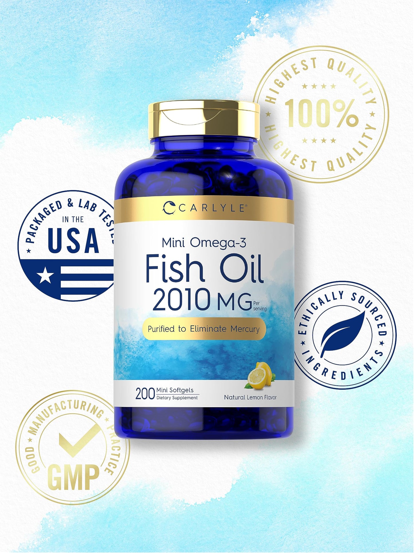 Carlyle Mini Fish Oil 200 Softgels