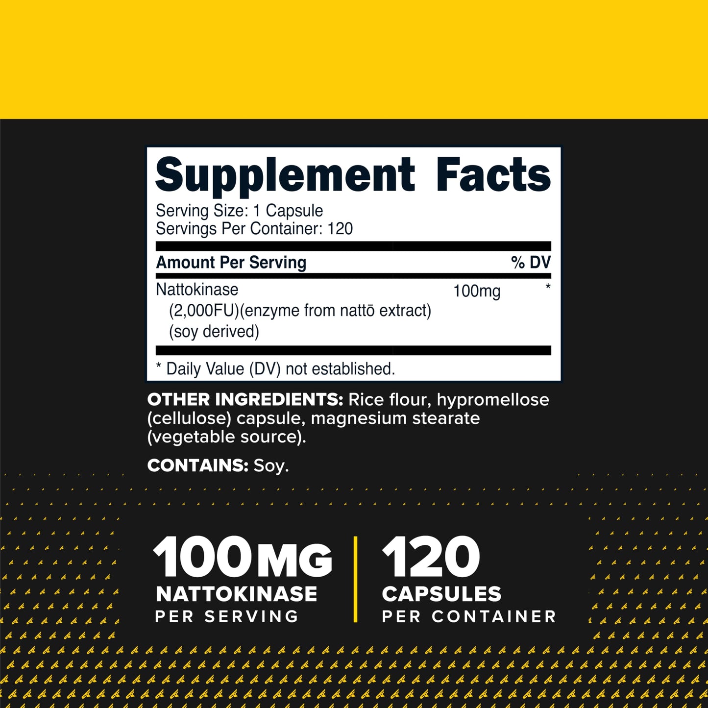 Primaforce Nattokinase (100mg) 2000 FU Per Serving, 120 Capsules