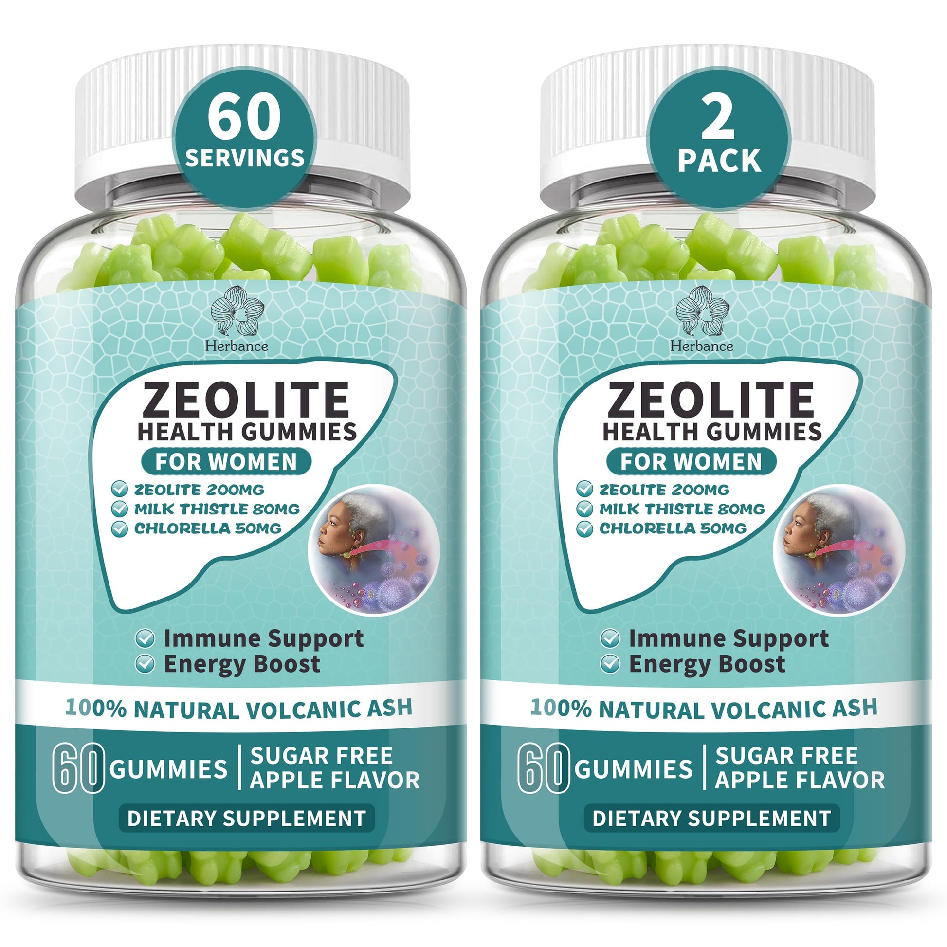 Herbance Zeolite Gummies for Women, 120 Gummies