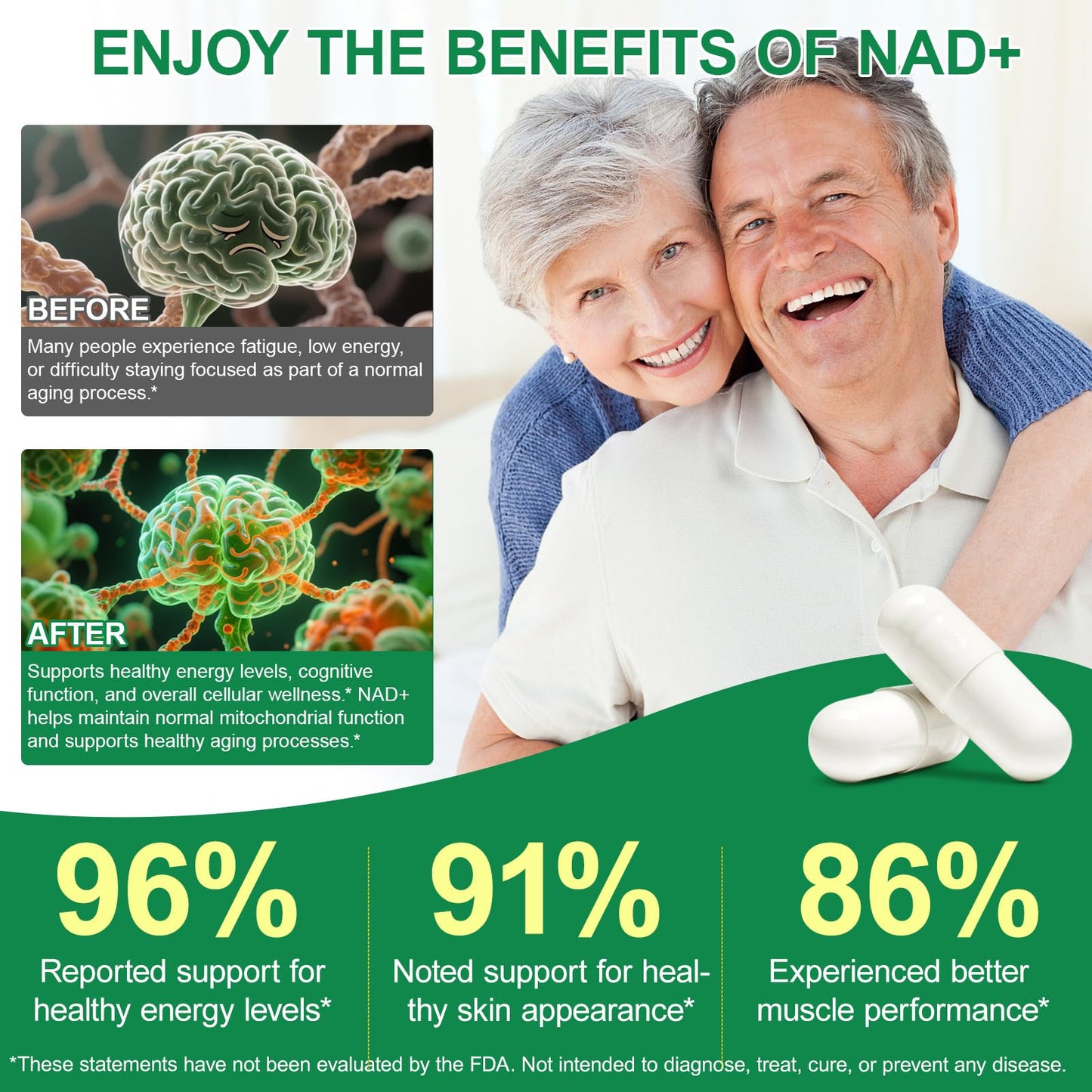 Feeliville NAD+ Supplements for Women Capsules, 120