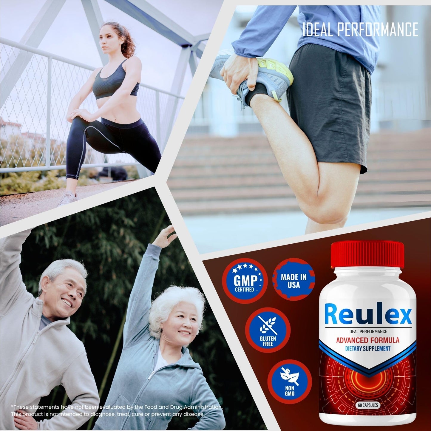IDEAL PERFORMANCE Reulex Joint Supplement Capsules 180 Capsules