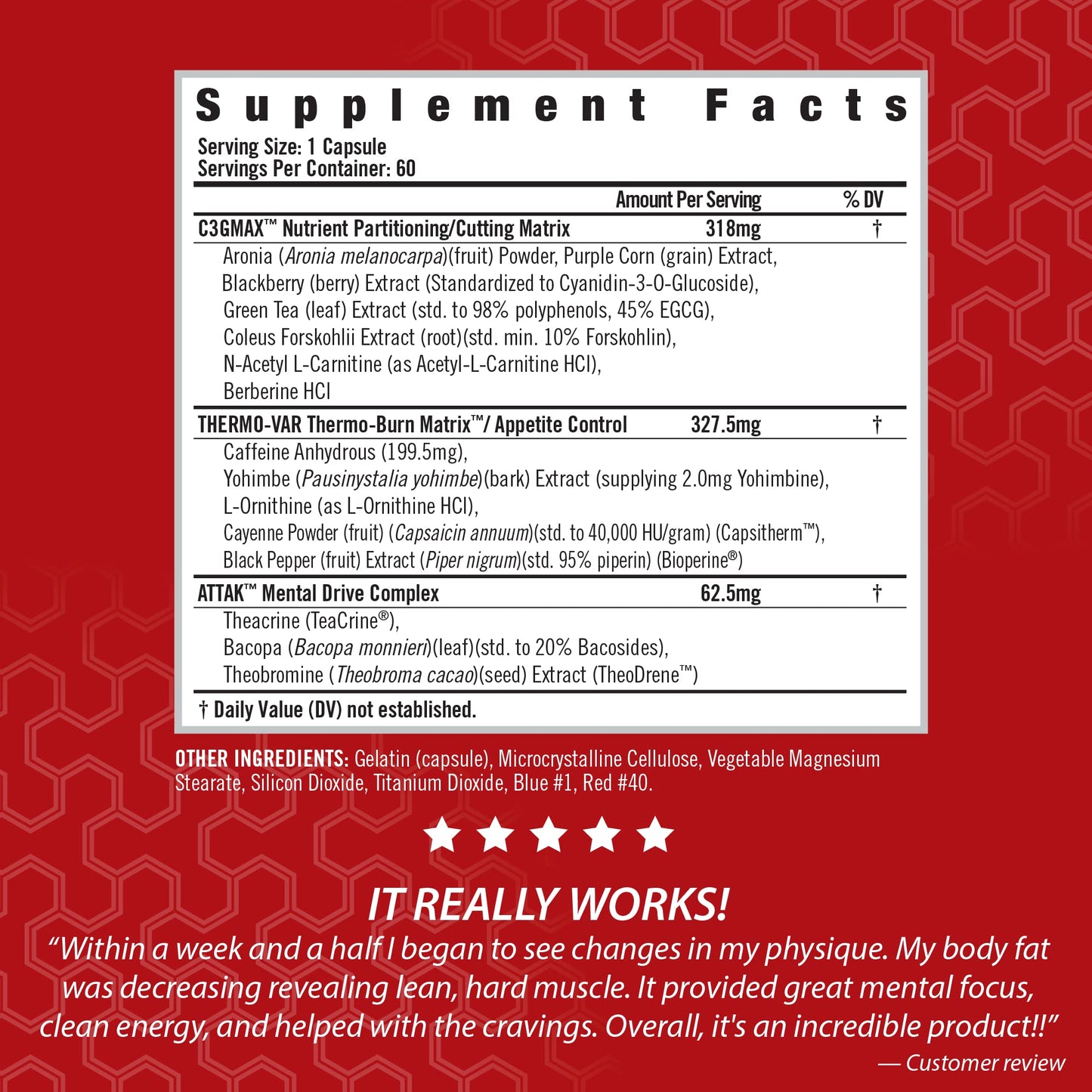 iSatori Lipo-Drex Fat Loss Thermogenic Formula - Focus Blend - Fast Acting Total Body Fat Burner Weight Loss Muscle Maintenance and Appetite Suppressant, 60 Capsules