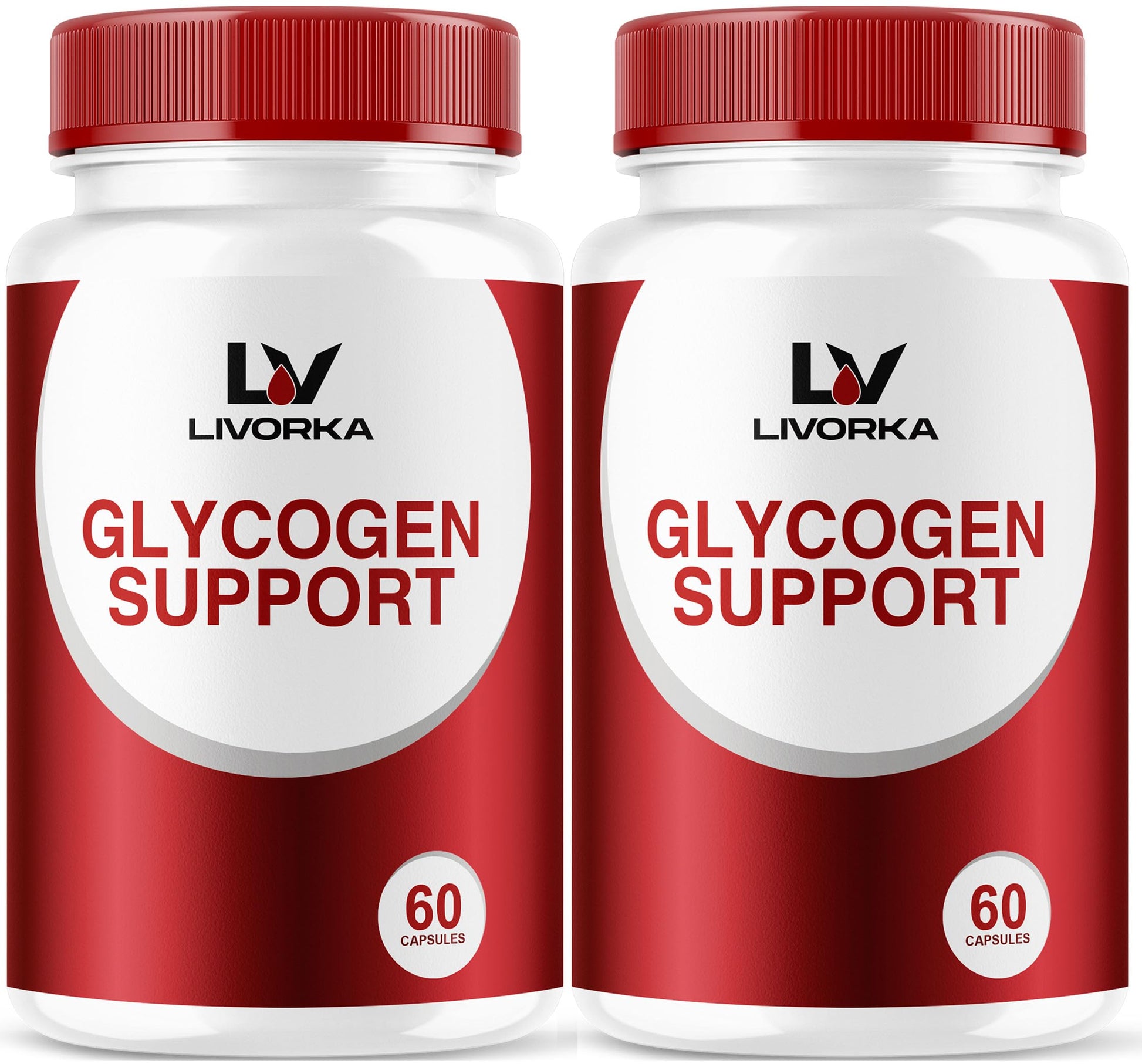 LIVORKA Glycogen Support and Glycogen Control Advanced Formula Capsules, 60 Capsules