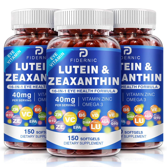 FIDERNIC Lutein and Zeaxanthin Supplement Softgels 450 Count