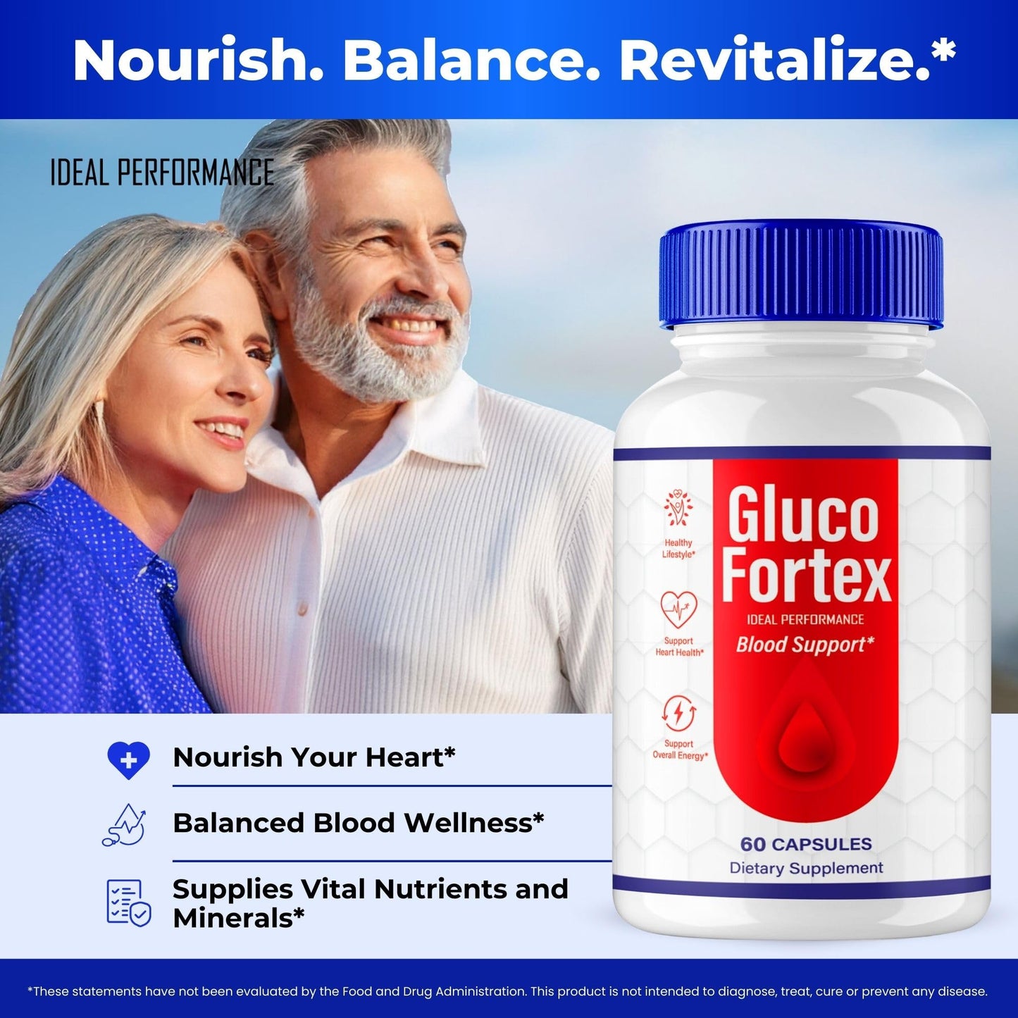 IDEAL PERFORMANCE Gluco Fortex Capsules, 120 Capsules
