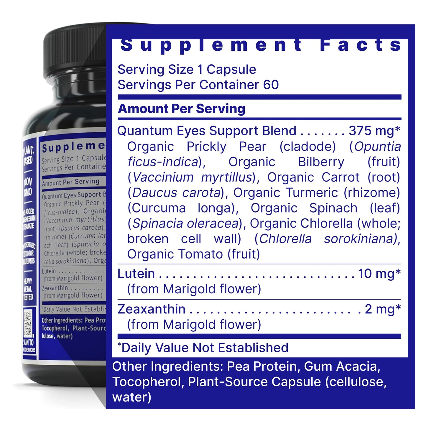 Quantum Nutrition Eye Support Lutein & Zeaxanthin Capsules 60 Count