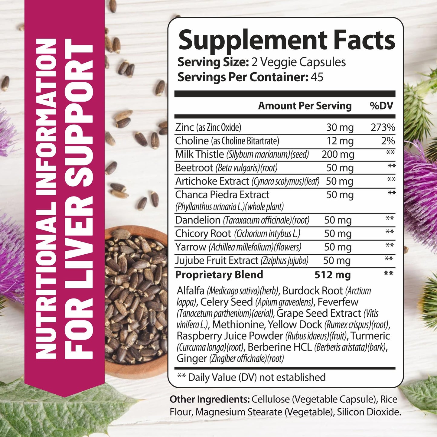 WHOLE WORLD WELLNESS Advanced Liver Cleanse Detox & Repair Formula with Milk Thistle Capsules, 90 Capsules