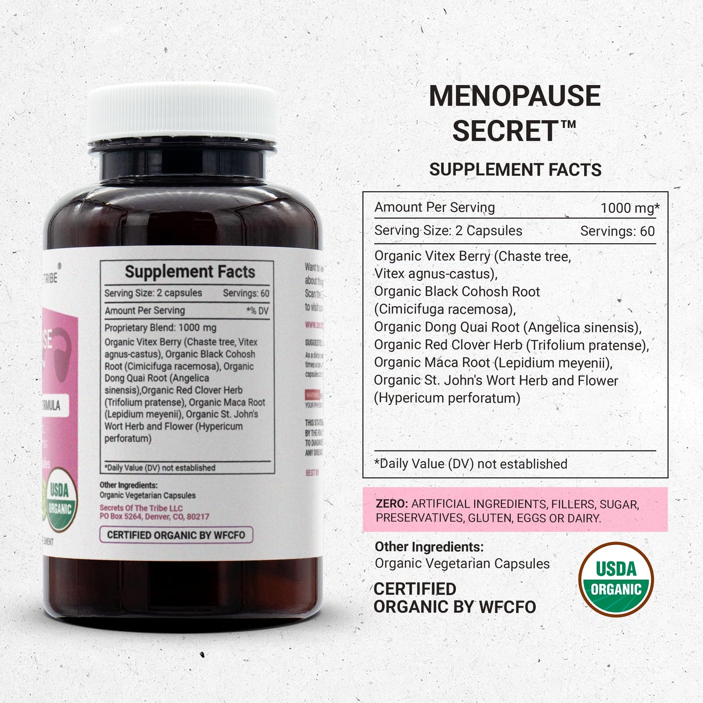 Secrets of the Tribe Menopause Secret Capsules, 120 Count