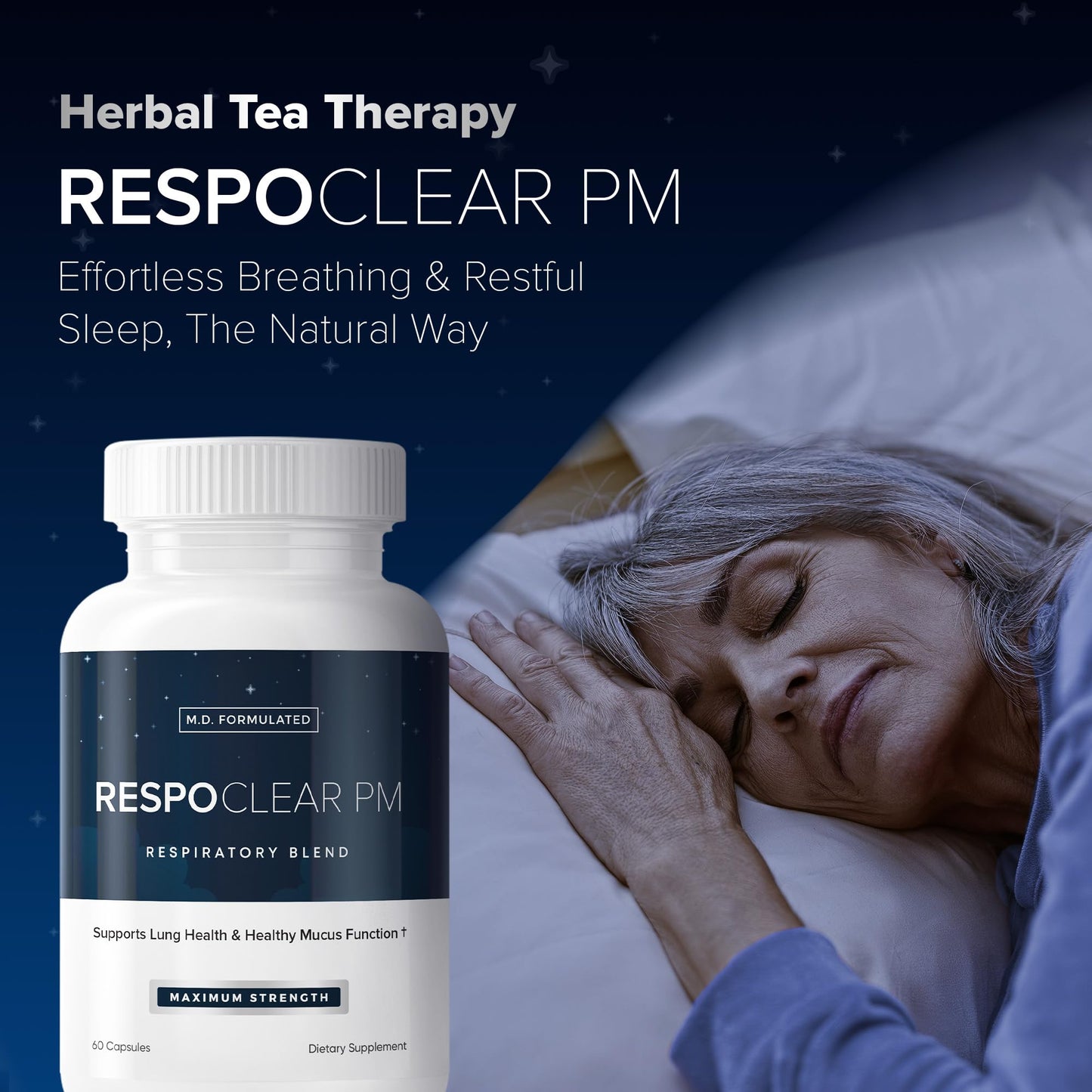 Herbal Tea Therapy RespoClear PM Capsule 60 Count