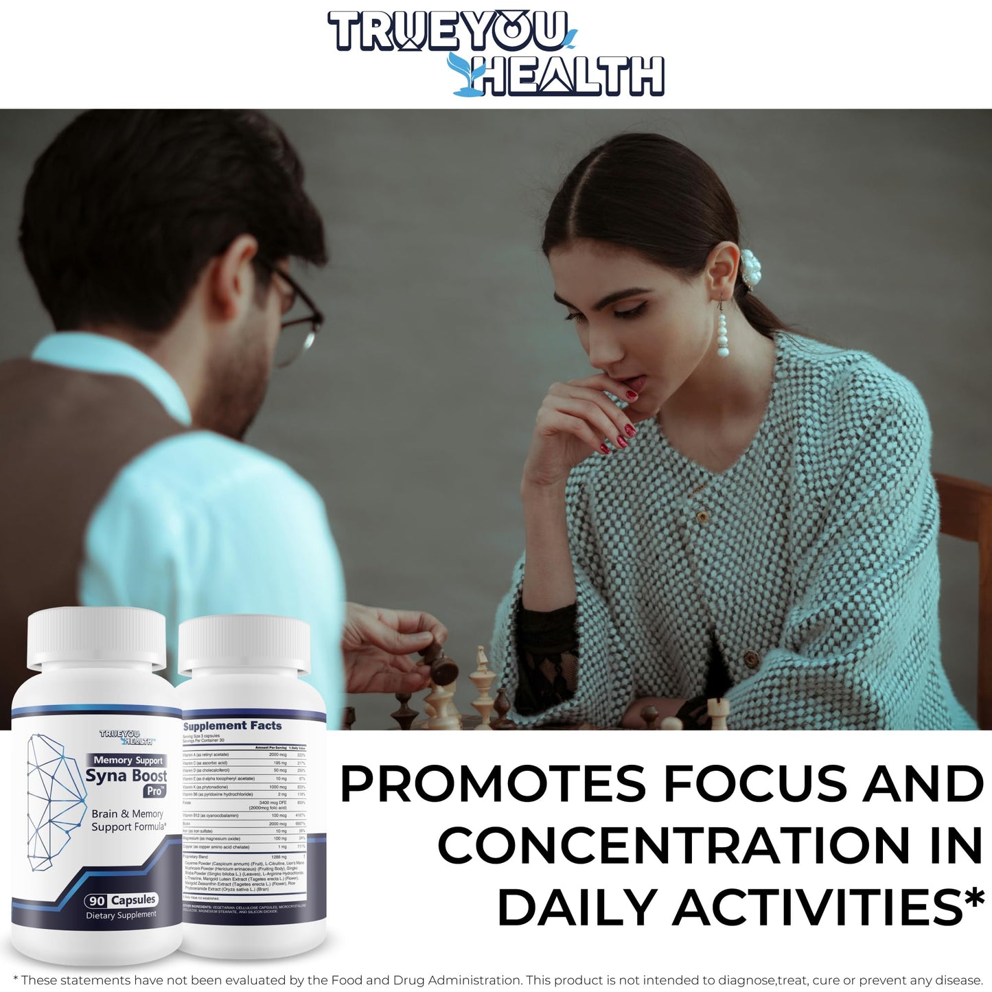 True You Health Memory Support Syna Boost Pro 90 Capsules