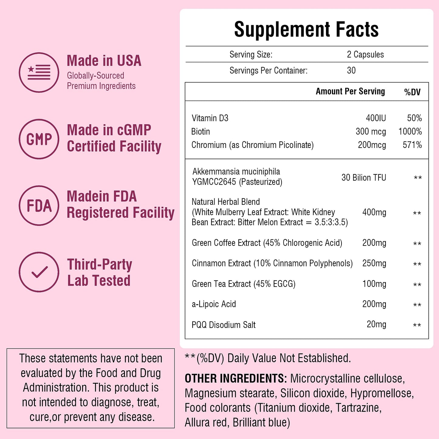 Besbio Metabolic Support Supplement - Probiotic & Botanical Blend with White Kidney Bean, Green Coffee Bean Extract & PQQ 60 Capsules