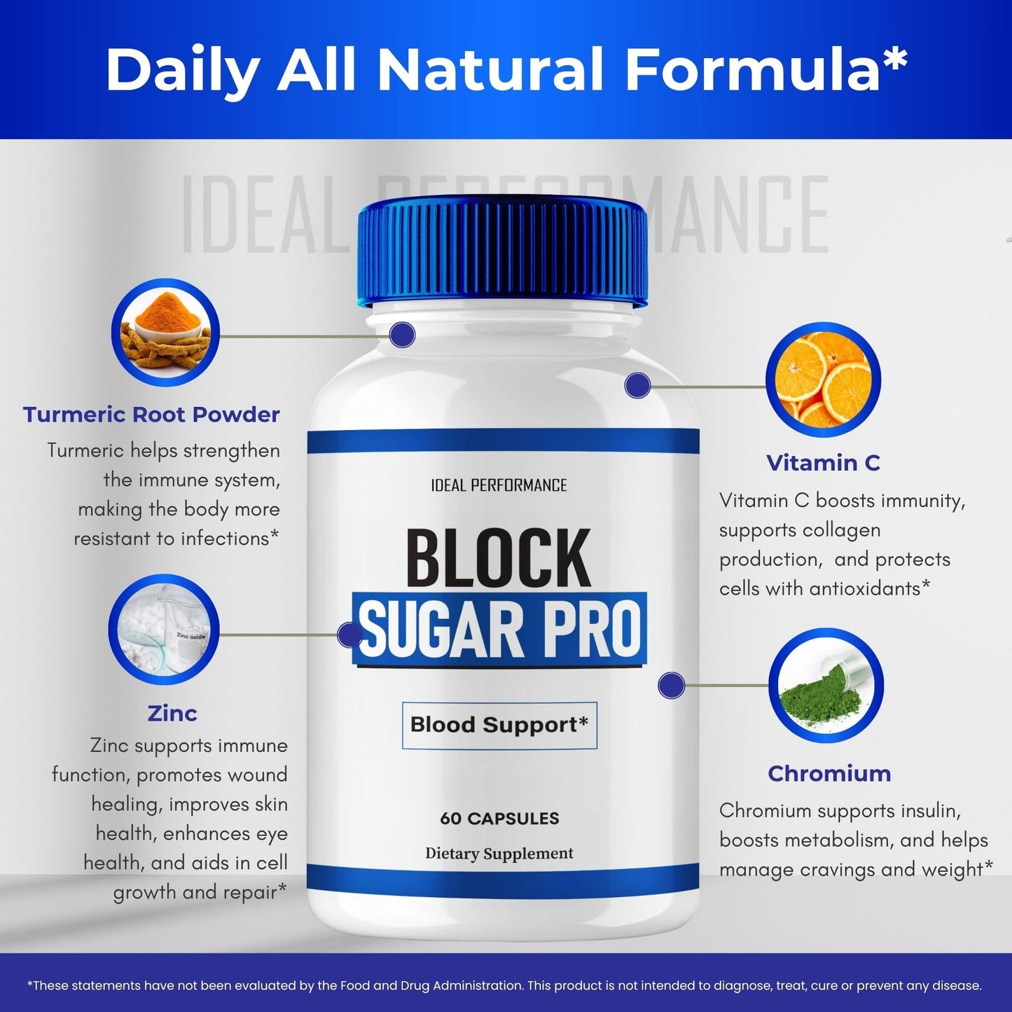 Ideal Performance Block Sugar Pro Capsules, 60 Count