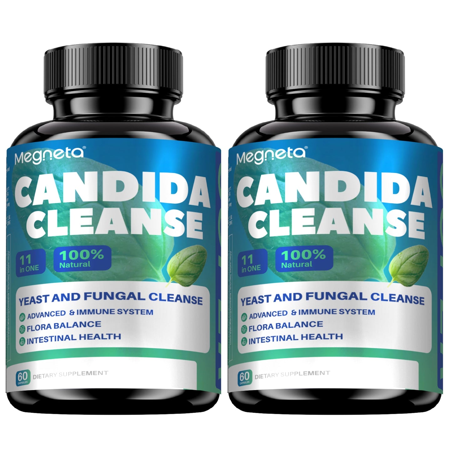 MEGNETA Candida Cleanse Supplement Capsule, 60 Capsules