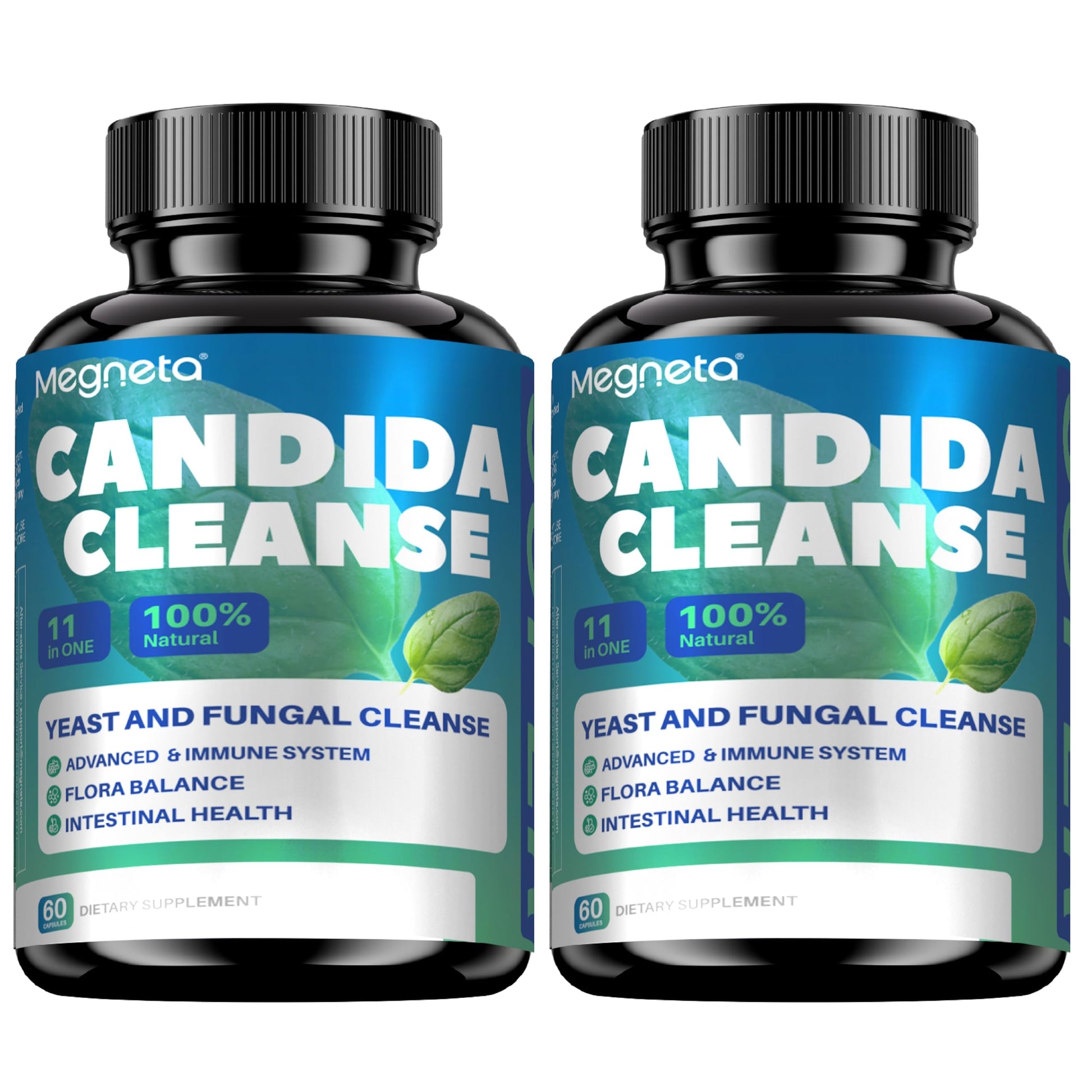 MEGNETA Candida Cleanse Supplement Capsule, 60 Capsules
