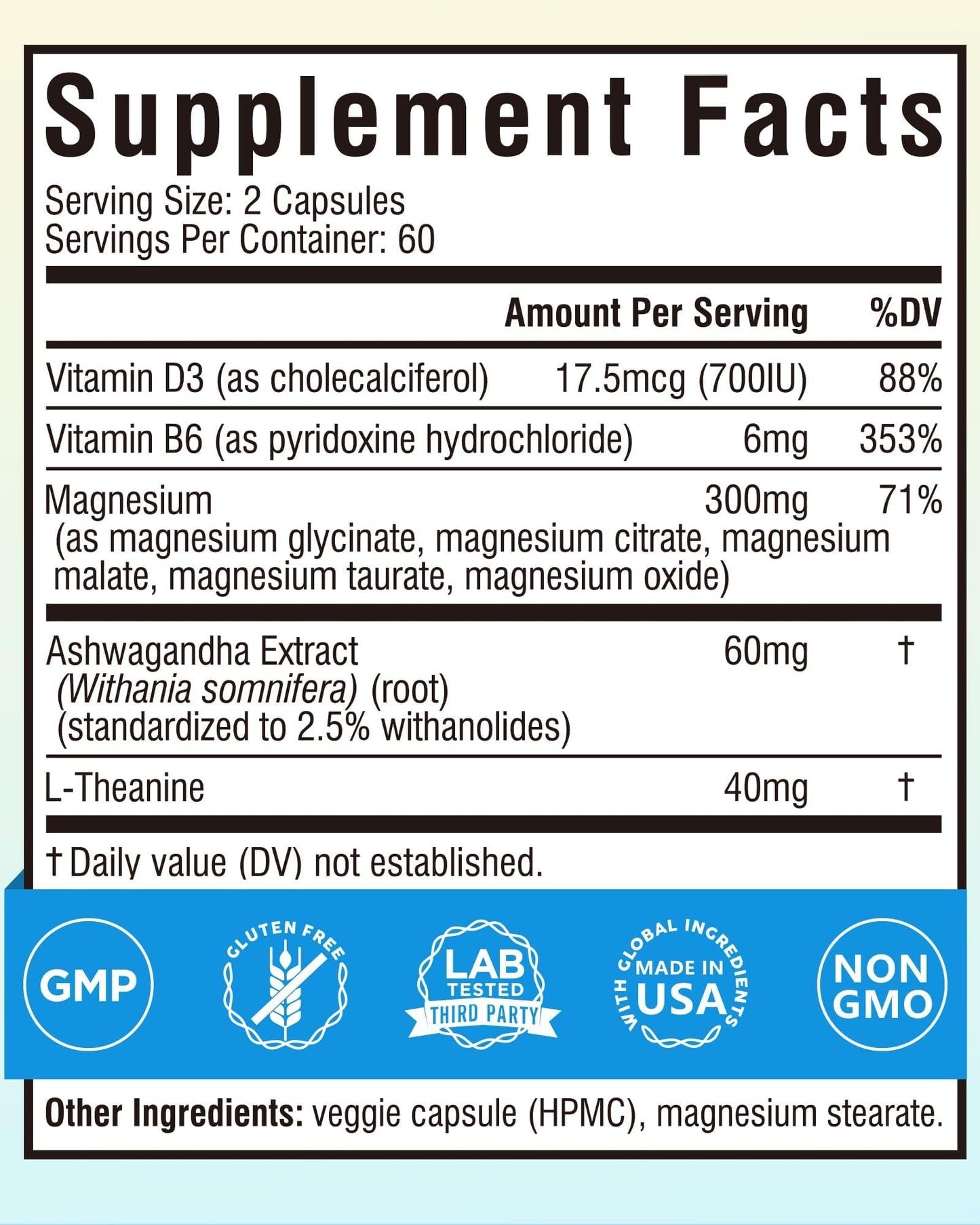 Terranics Magnesium Complex Supplement Capsules, 120 Count