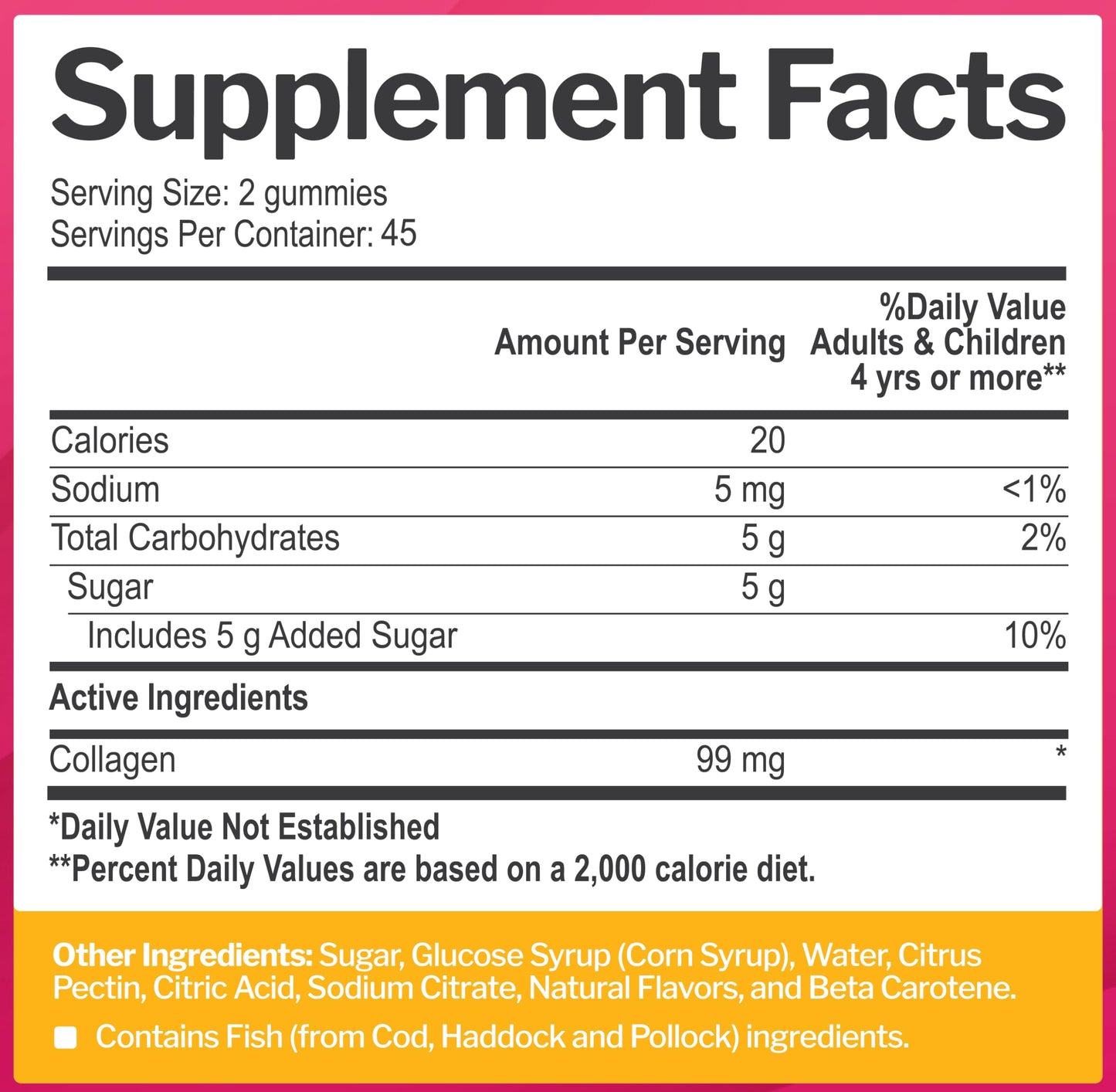 Just Nutrients Collagen Gummies for Women & Men 90 Gummies
