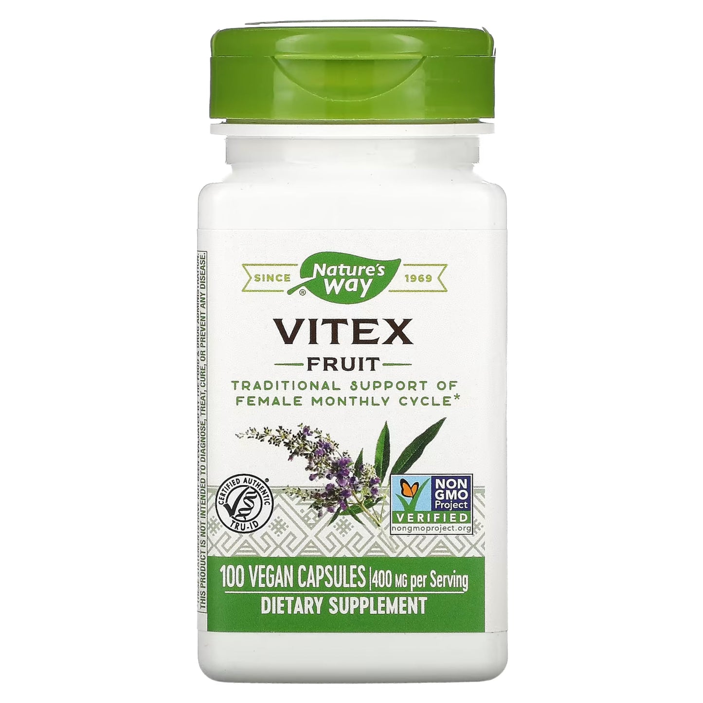 Nature's Way Vitex (Chaste Tree) Capsules, 100 Count