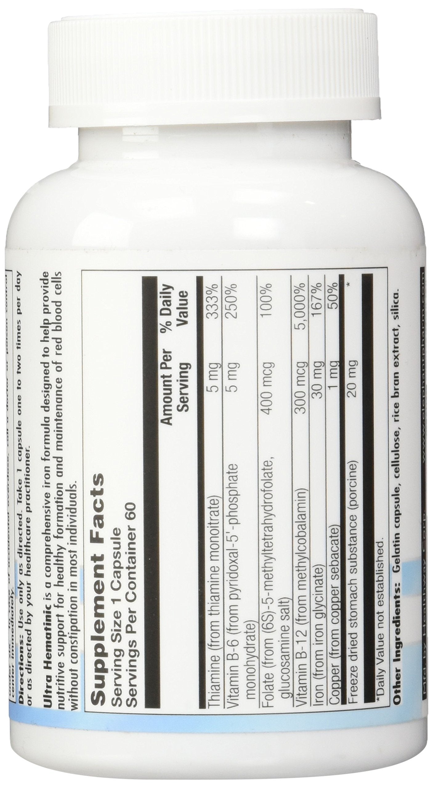 Nutra BioGenesis Ultra Hematinic, 60 Capsules