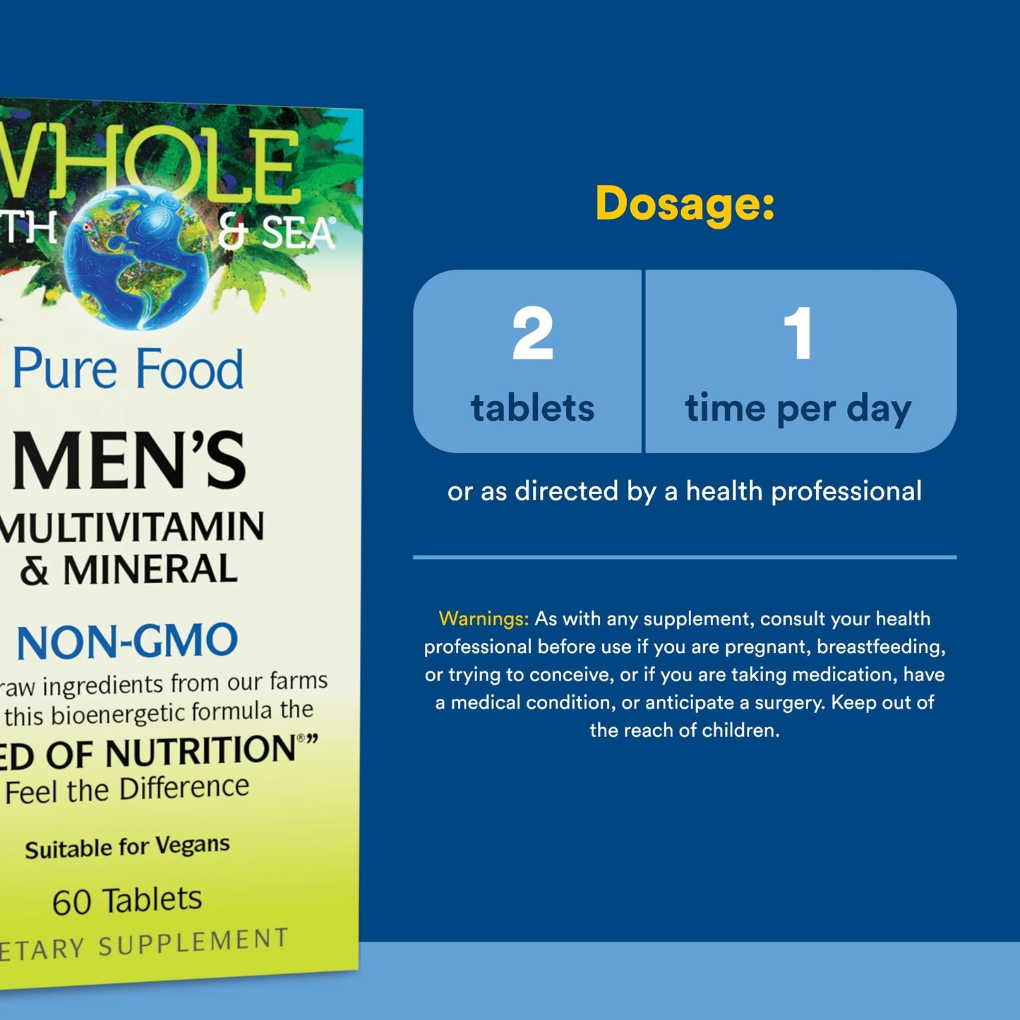 Natural Factors Men's Multivitamin & Mineral, 60 Tablets