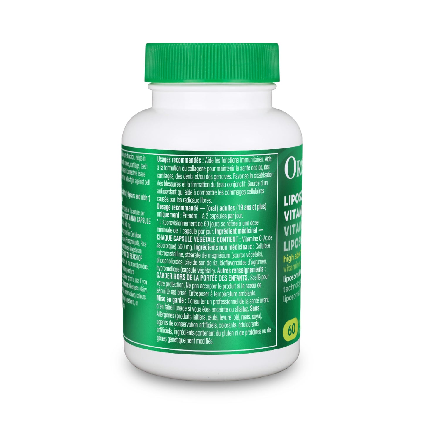 Organika Liposomal Vitamin C Capsule, 60 Capsules