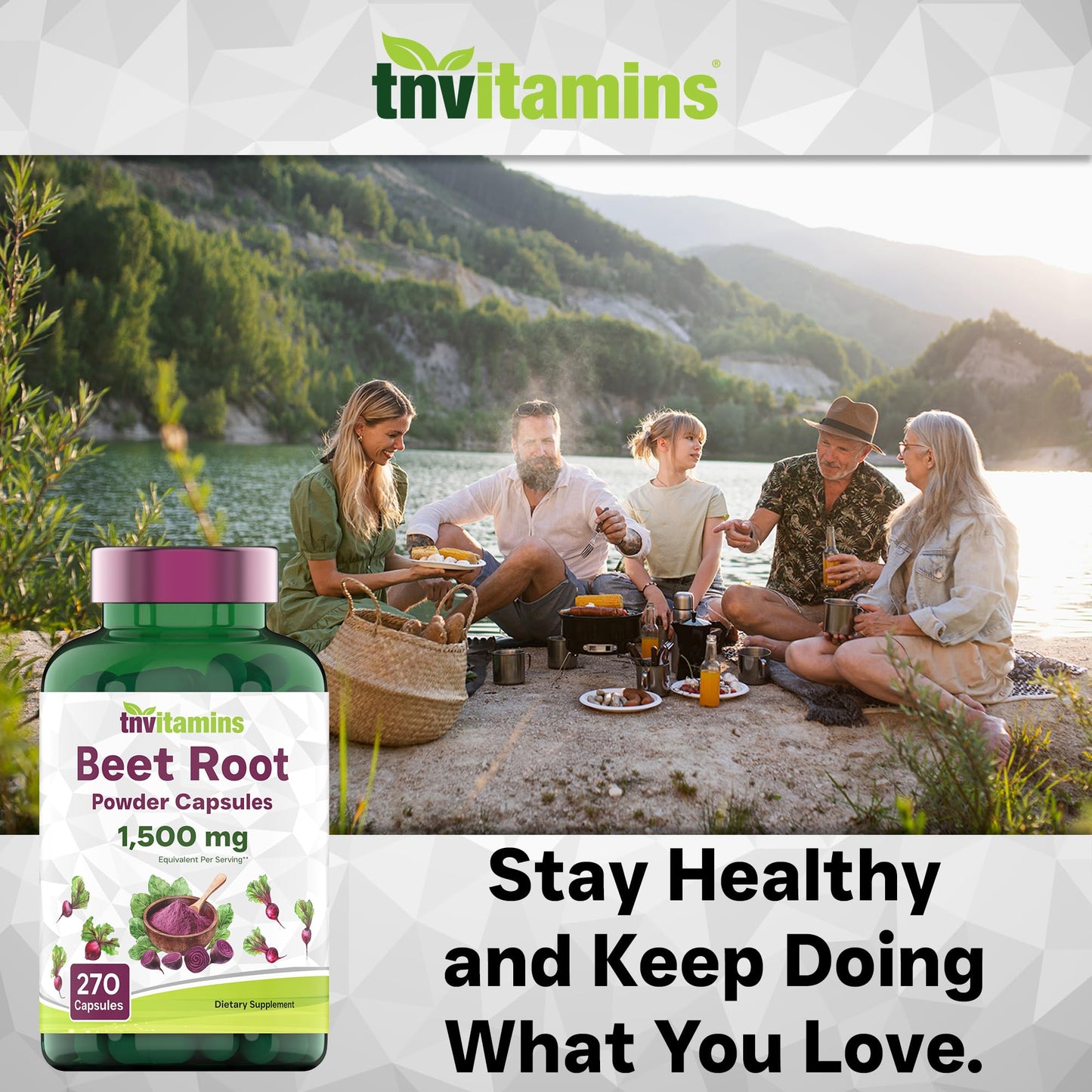 tnvitamins Beet Root Capsules 100 Count