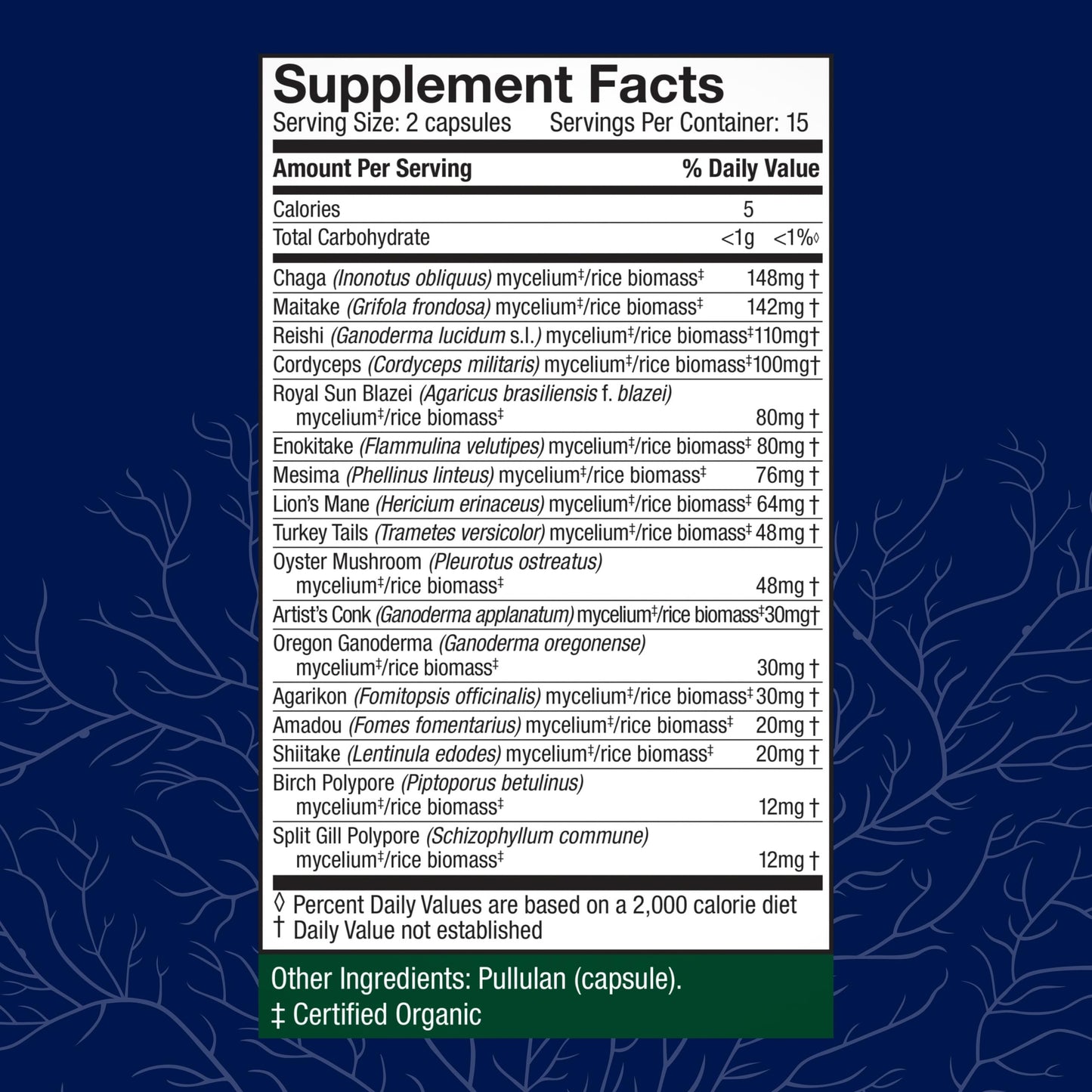 Host Defense MyCommunity 17 Species Blend Mushroom Supplement 30 Capsules