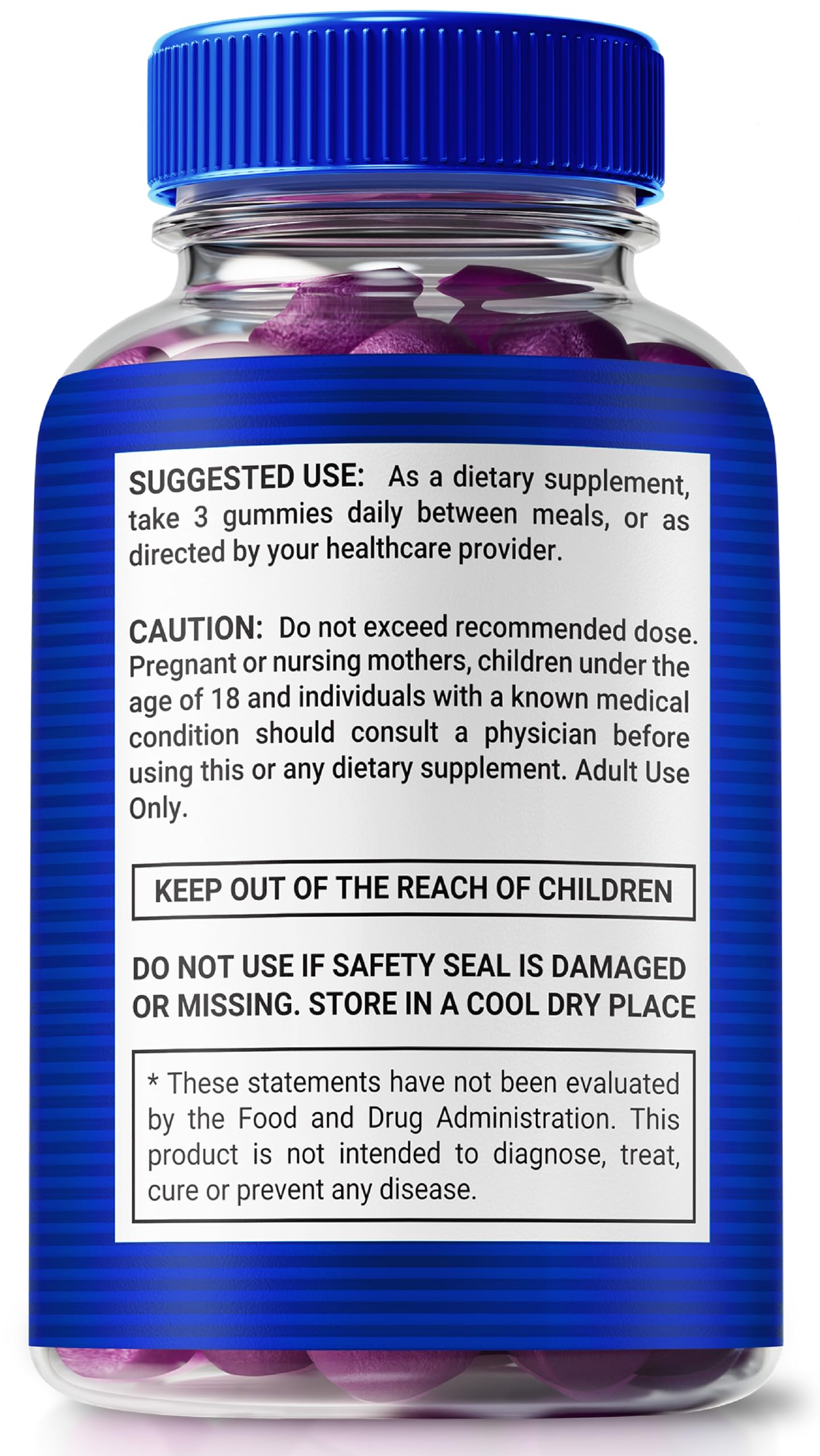 NutraRize Blue Steel Gummies for Men, Gummies, 120 Count