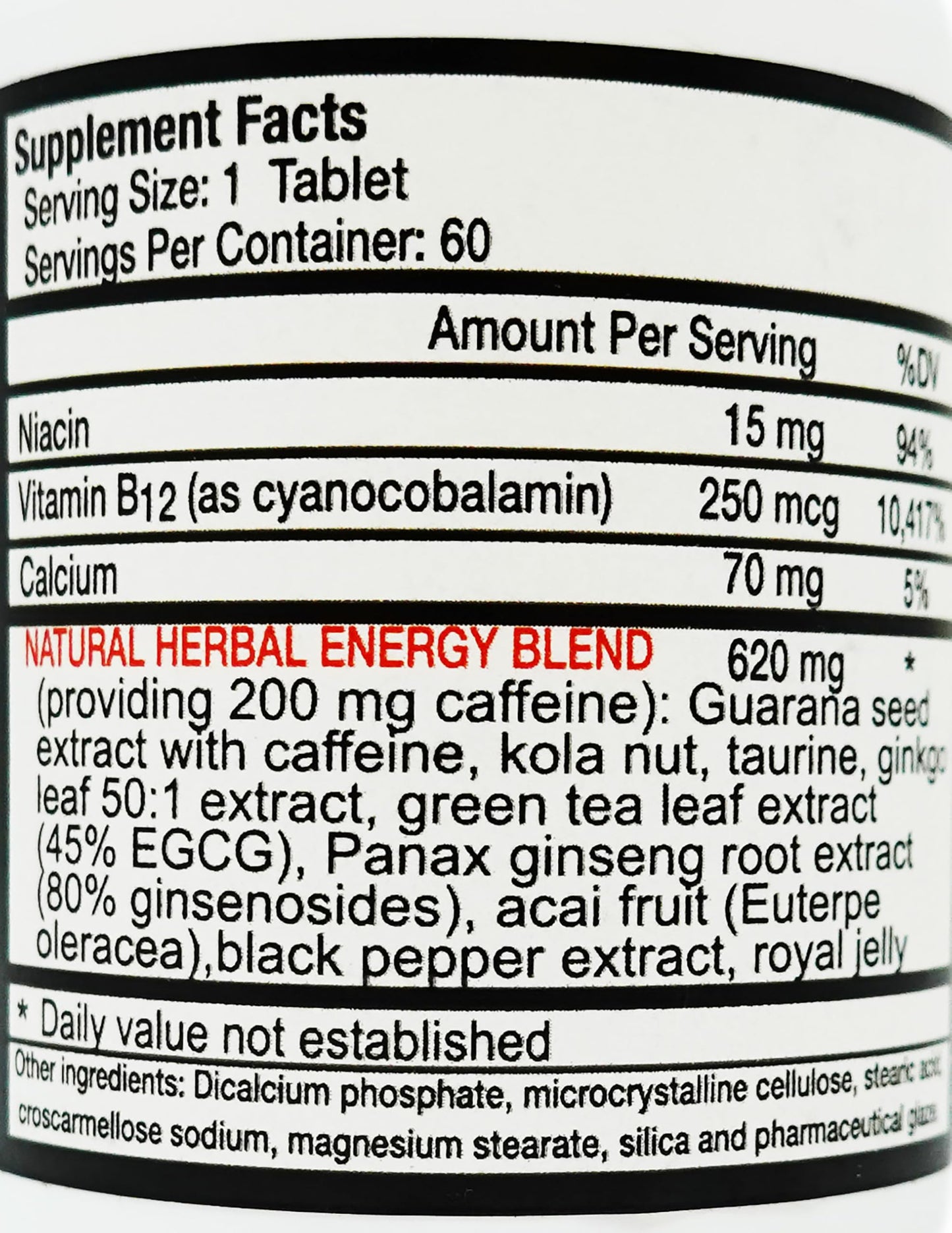 Hot Stuff Nutritionals UP Your Gas Herbal Energy Blaster 60 Tablets