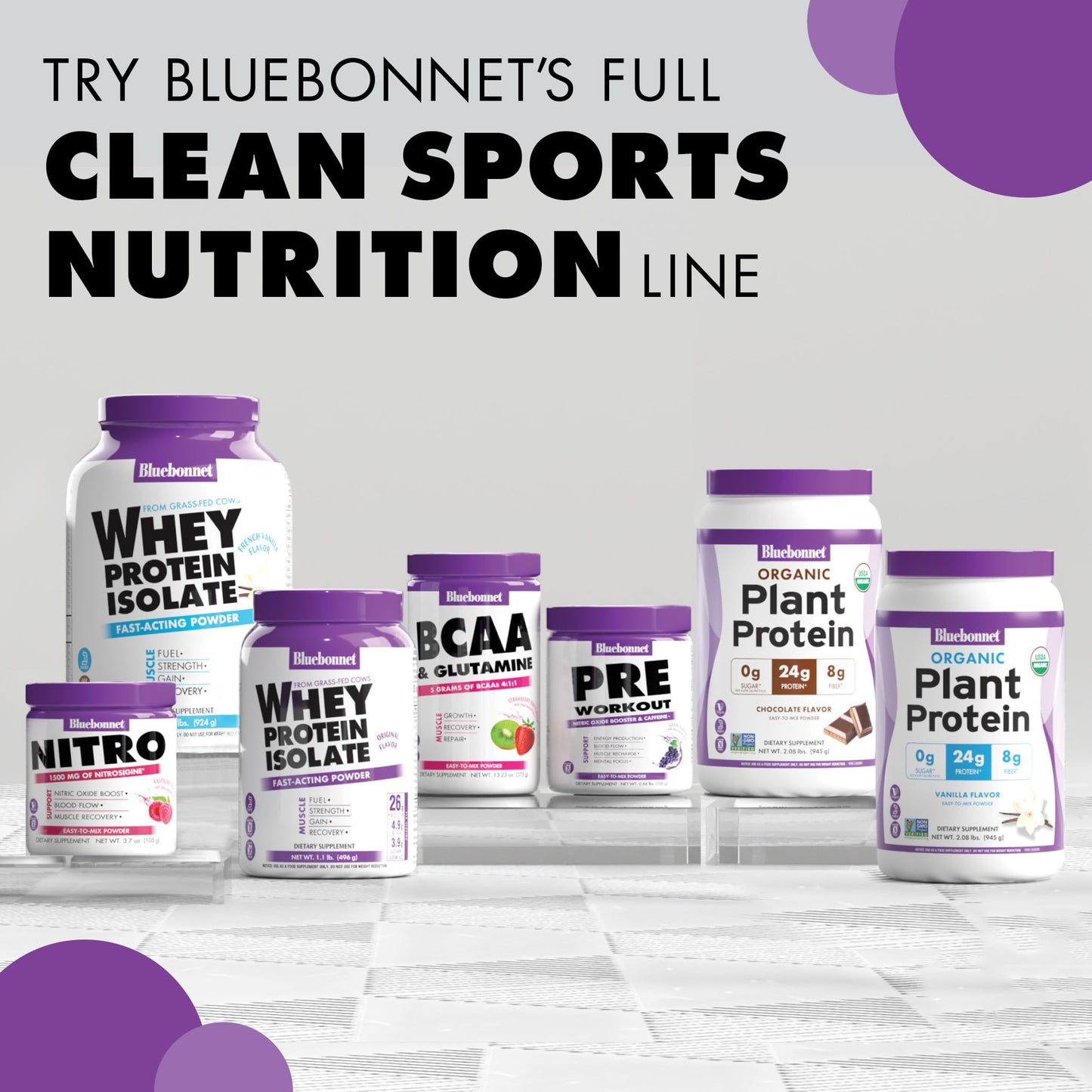 BlueBonnet Grass Fed Whey Protein Isolate 26 g Energy & Workout Recovery BCAA Amino Acids Protein Powder Chocolate 16