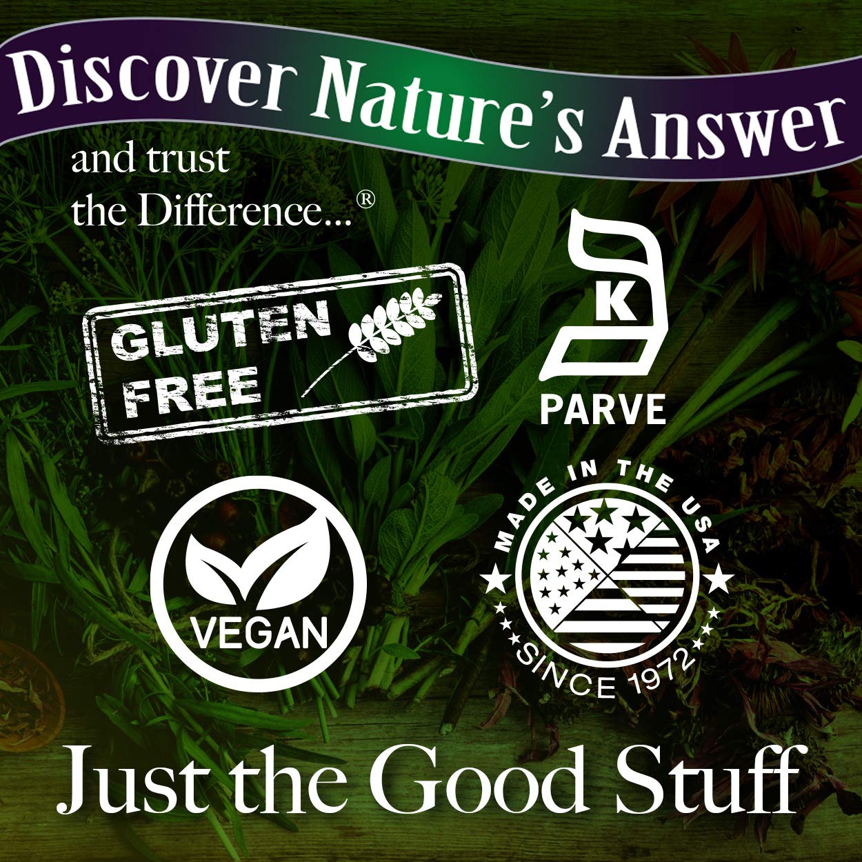 Nature's Answer Reishi Mushroom Mycelia Vegetarian Capsules, 90 Count