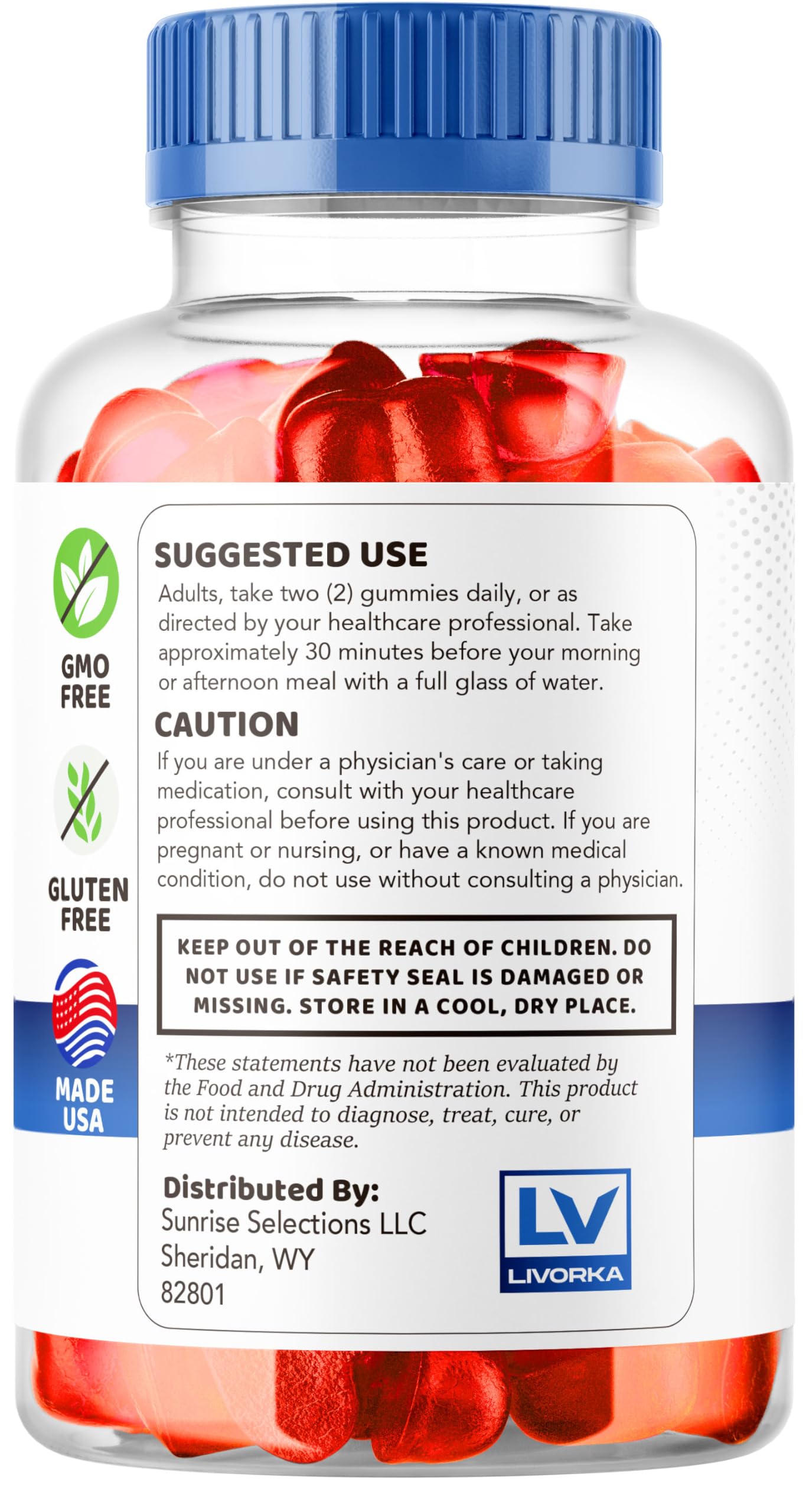 LIVORKA Keto Nature ACV Gummies 180 Count